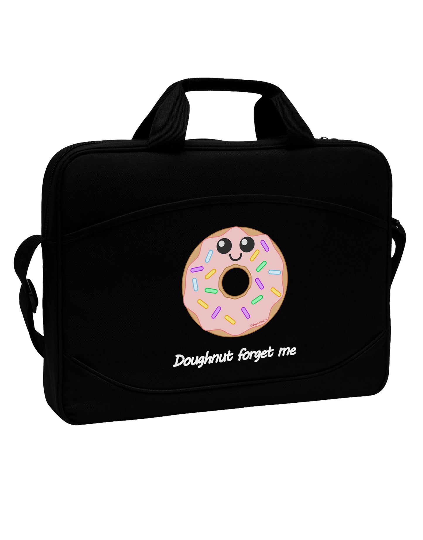 Doughnut - Doughnut Forget Me 15" Dark Laptop / Tablet Case Bag-Laptop / Tablet Case Bag-TooLoud-Black-Davson Sales