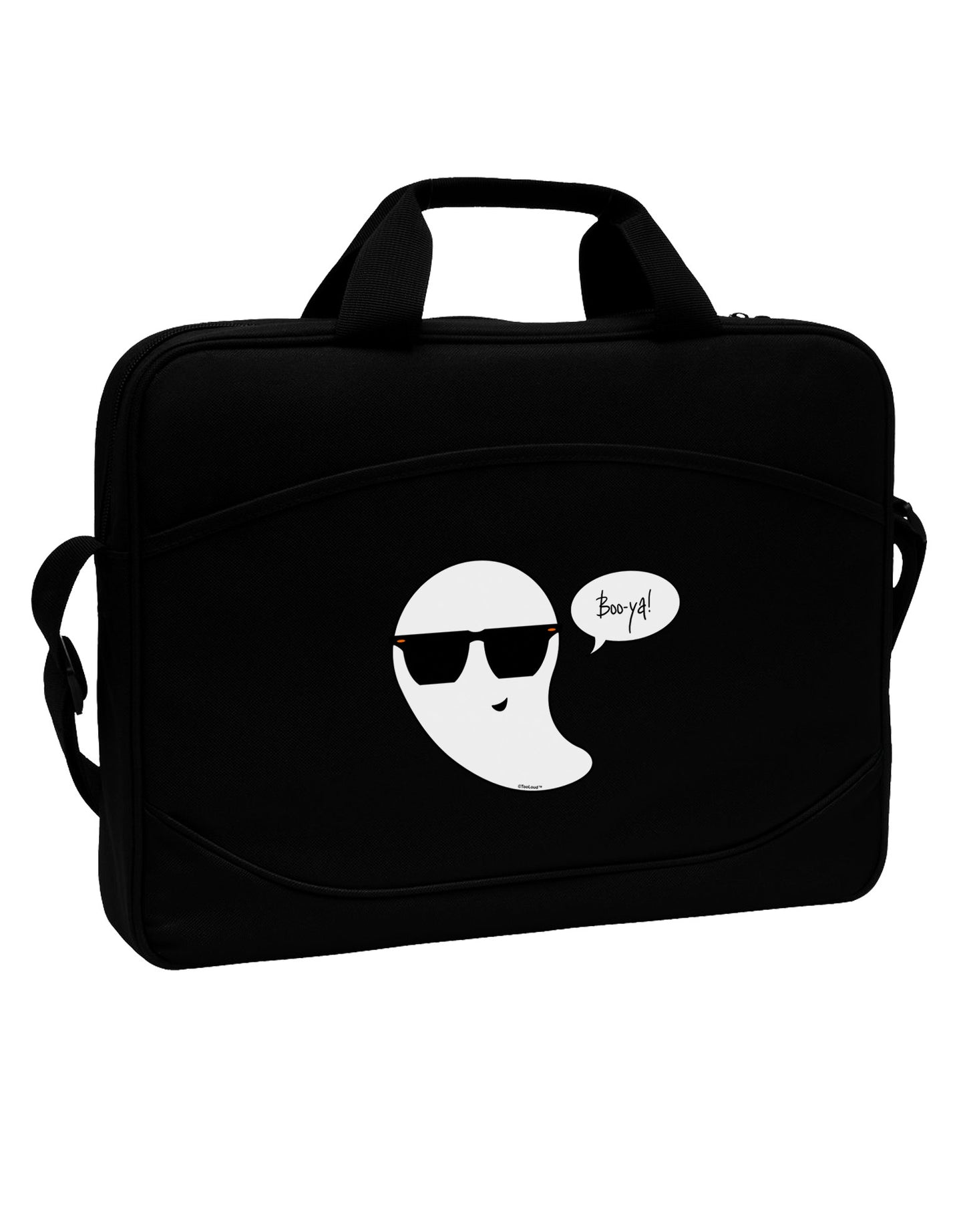 Boo Ya Cool Ghost Halloween 15" Dark Laptop / Tablet Case Bag-Laptop / Tablet Case Bag-TooLoud-Black-Davson Sales