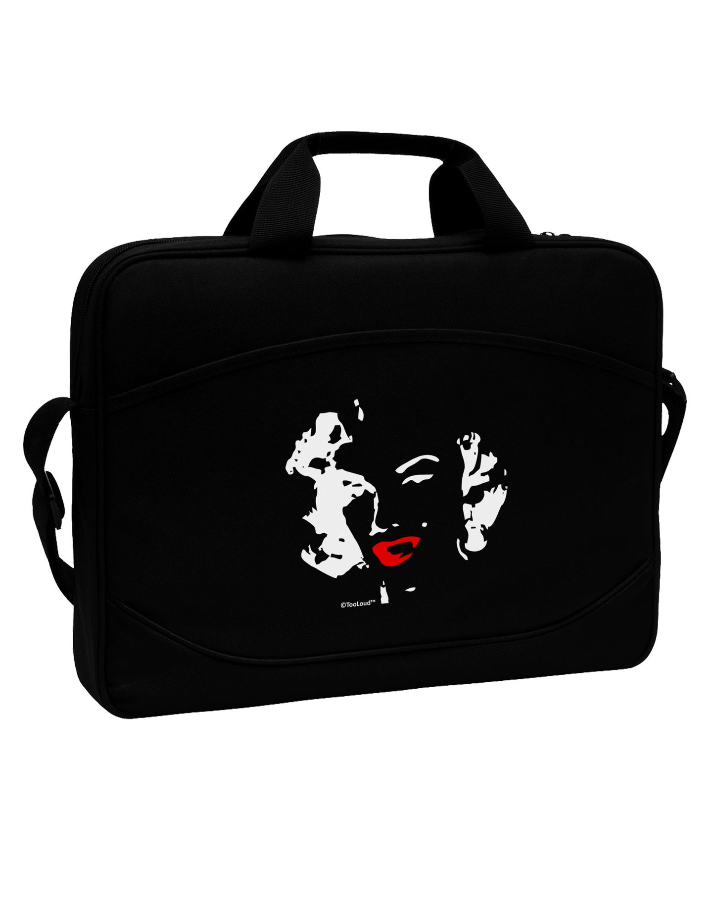 Marilyn Cutout Design Red Lips 15" Dark Laptop / Tablet Case Bag by TooLoud-Laptop / Tablet Case Bag-TooLoud-Black-Davson Sales
