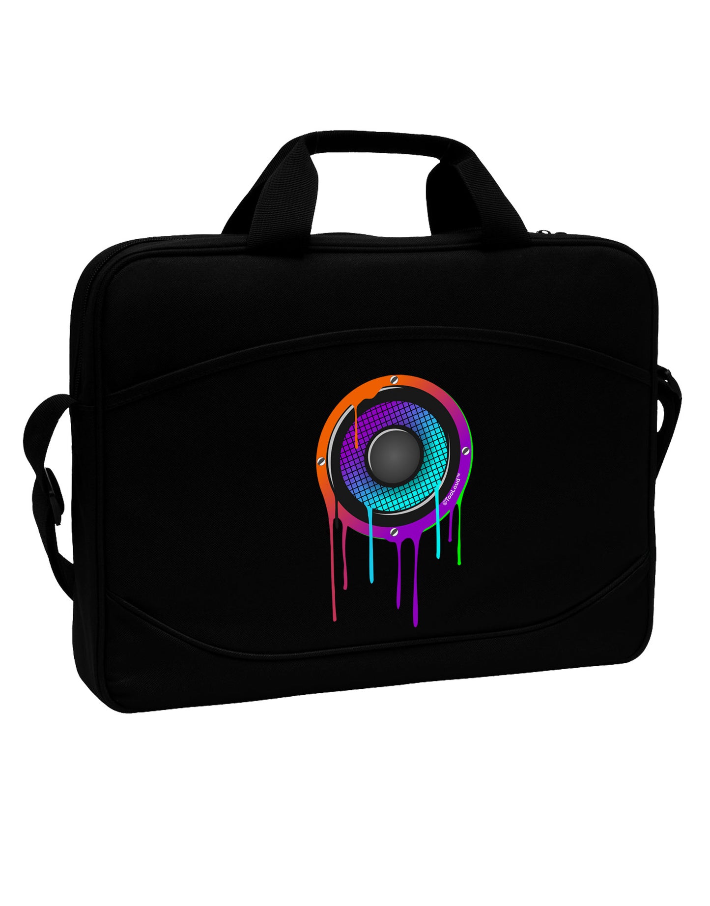 Paint Drips Speaker 15" Dark Laptop / Tablet Case Bag-Laptop / Tablet Case Bag-TooLoud-Black-Davson Sales