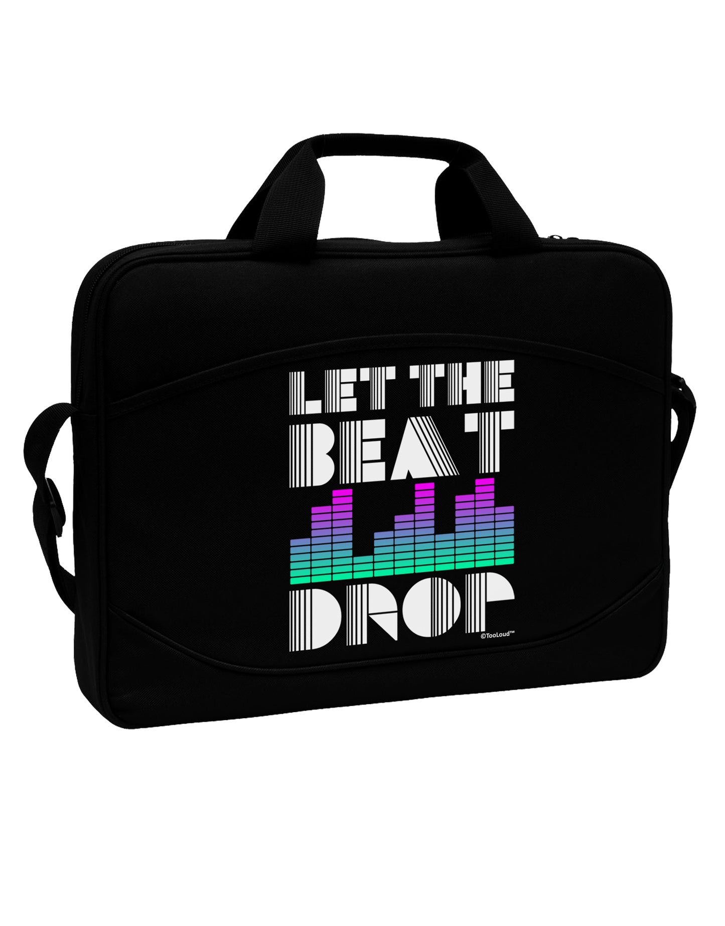 Let the Beat Drop Design 15" Dark Laptop / Tablet Case Bag by TooLoud-Laptop / Tablet Case Bag-TooLoud-Black-Davson Sales