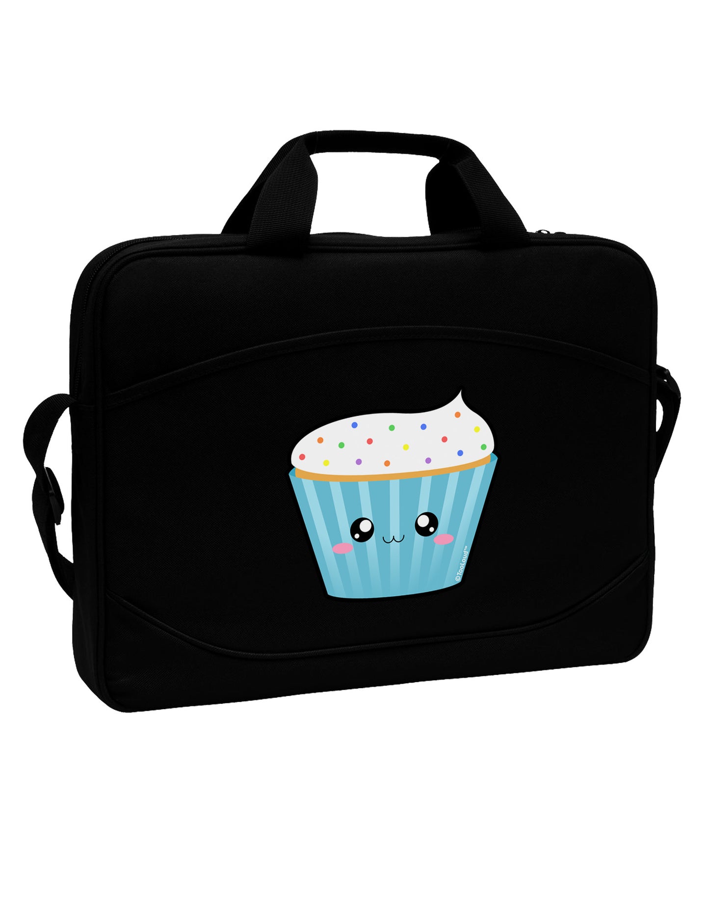 Cute Cupcake with Sprinkles 15" Dark Laptop / Tablet Case Bag by TooLoud-Laptop / Tablet Case Bag-TooLoud-Black-Davson Sales