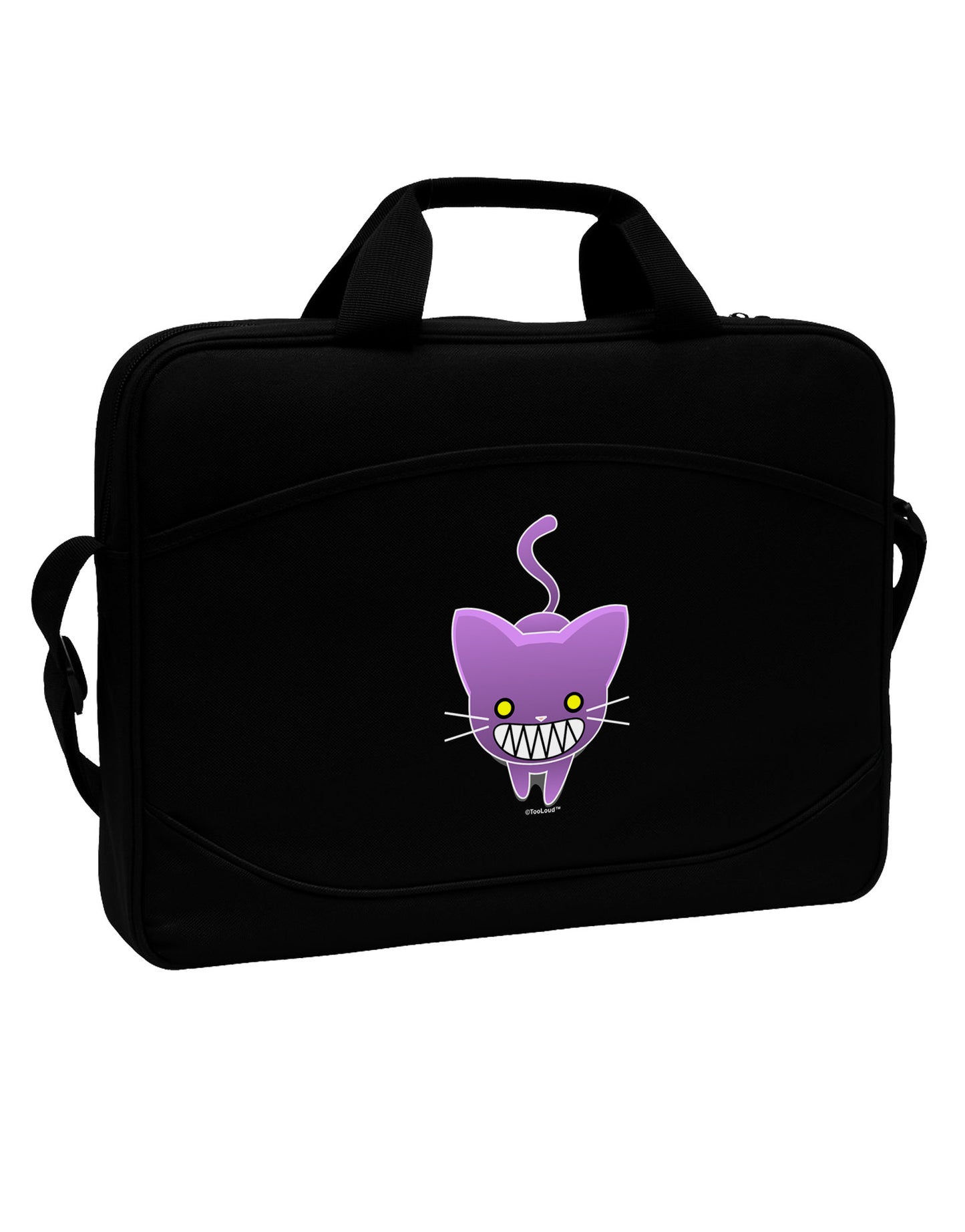 Evil Kitty 15" Dark Laptop / Tablet Case Bag-Laptop / Tablet Case Bag-TooLoud-Black-White-15 Inches-Davson Sales