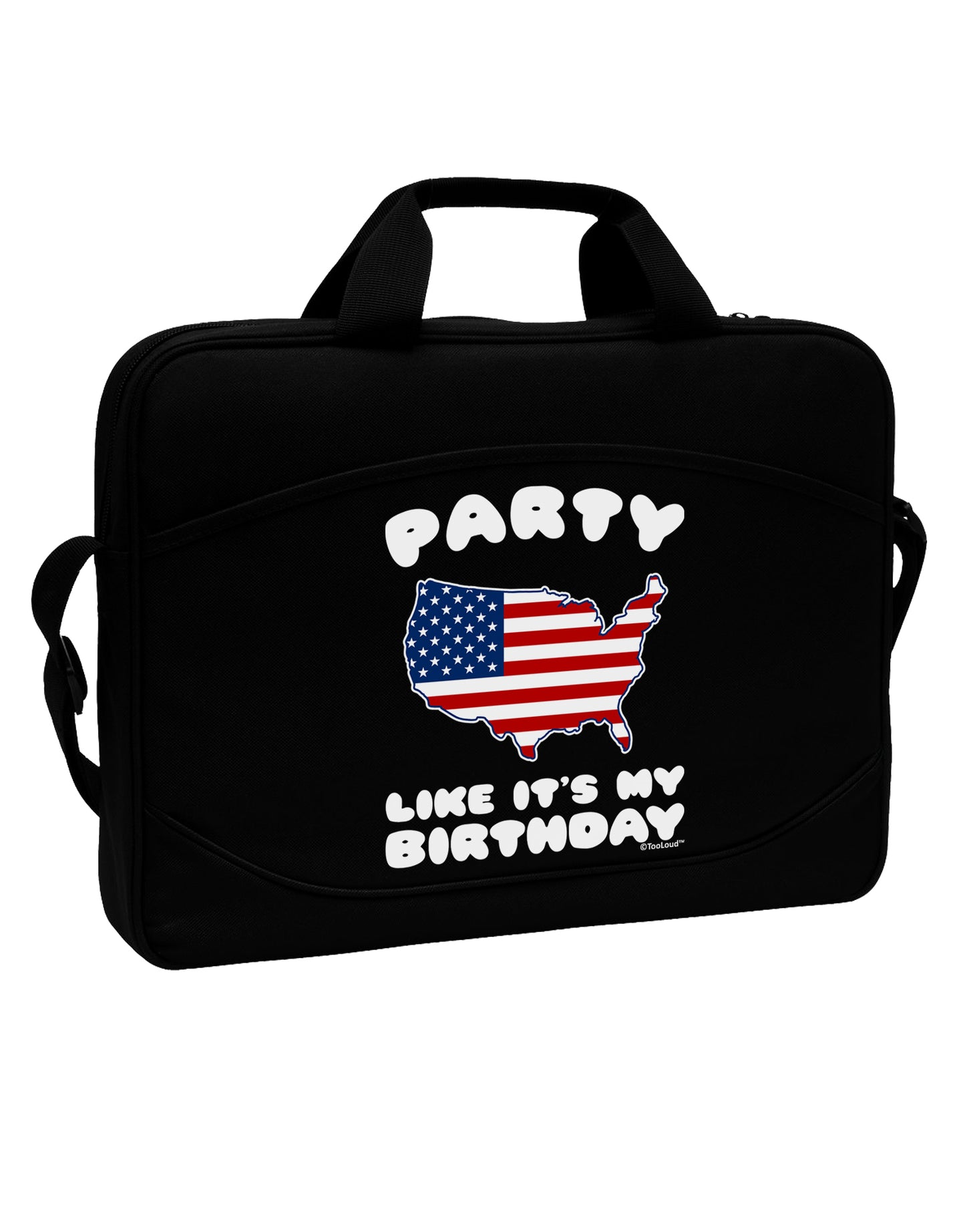 Party Like It's My Birthday - 4th of July 15" Dark Laptop / Tablet Case Bag by TooLoud-Laptop / Tablet Case Bag-TooLoud-Black-Davson Sales