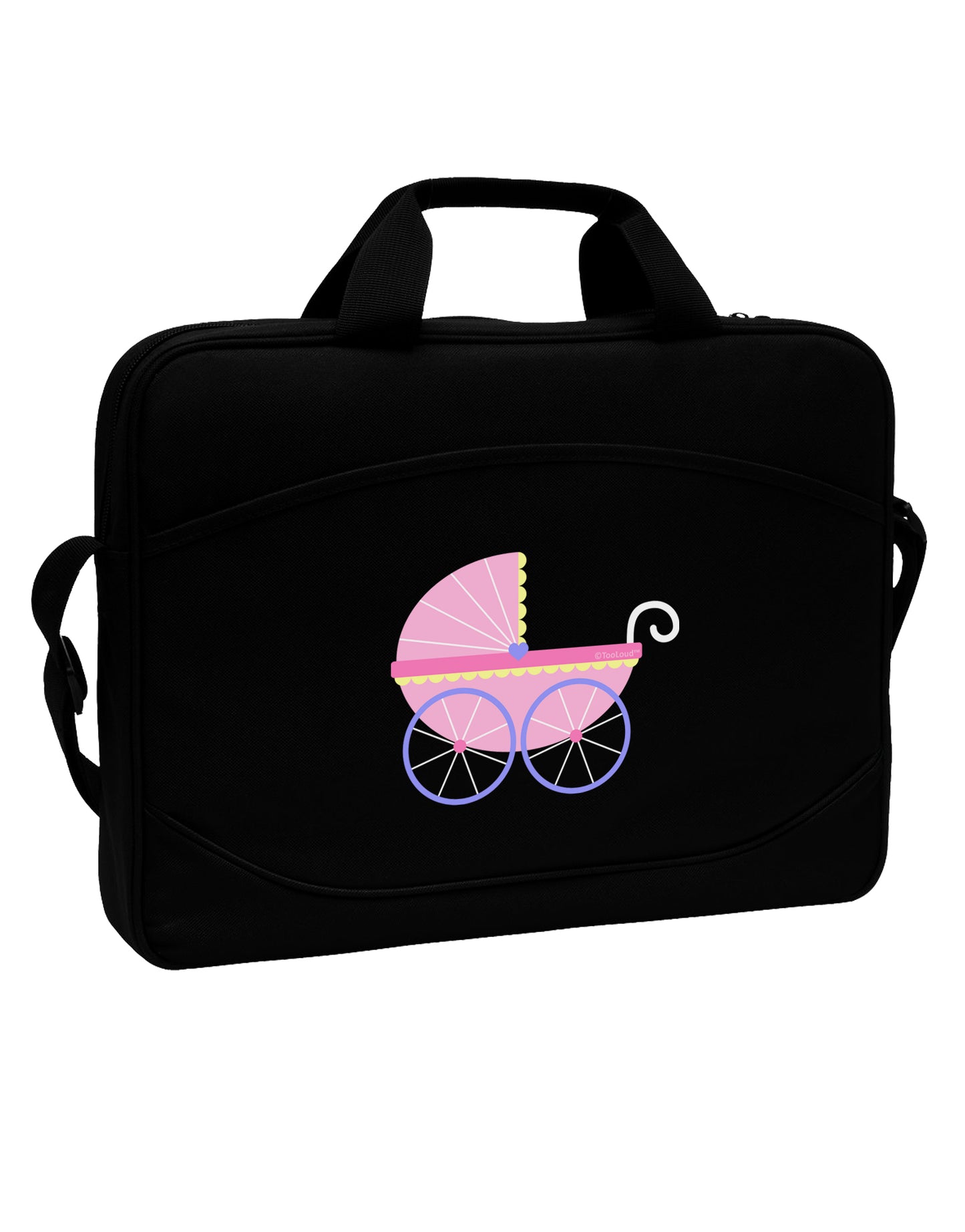 Baby Girl Carriage 15" Dark Laptop / Tablet Case Bag by TooLoud-Laptop / Tablet Case Bag-TooLoud-Black-Davson Sales
