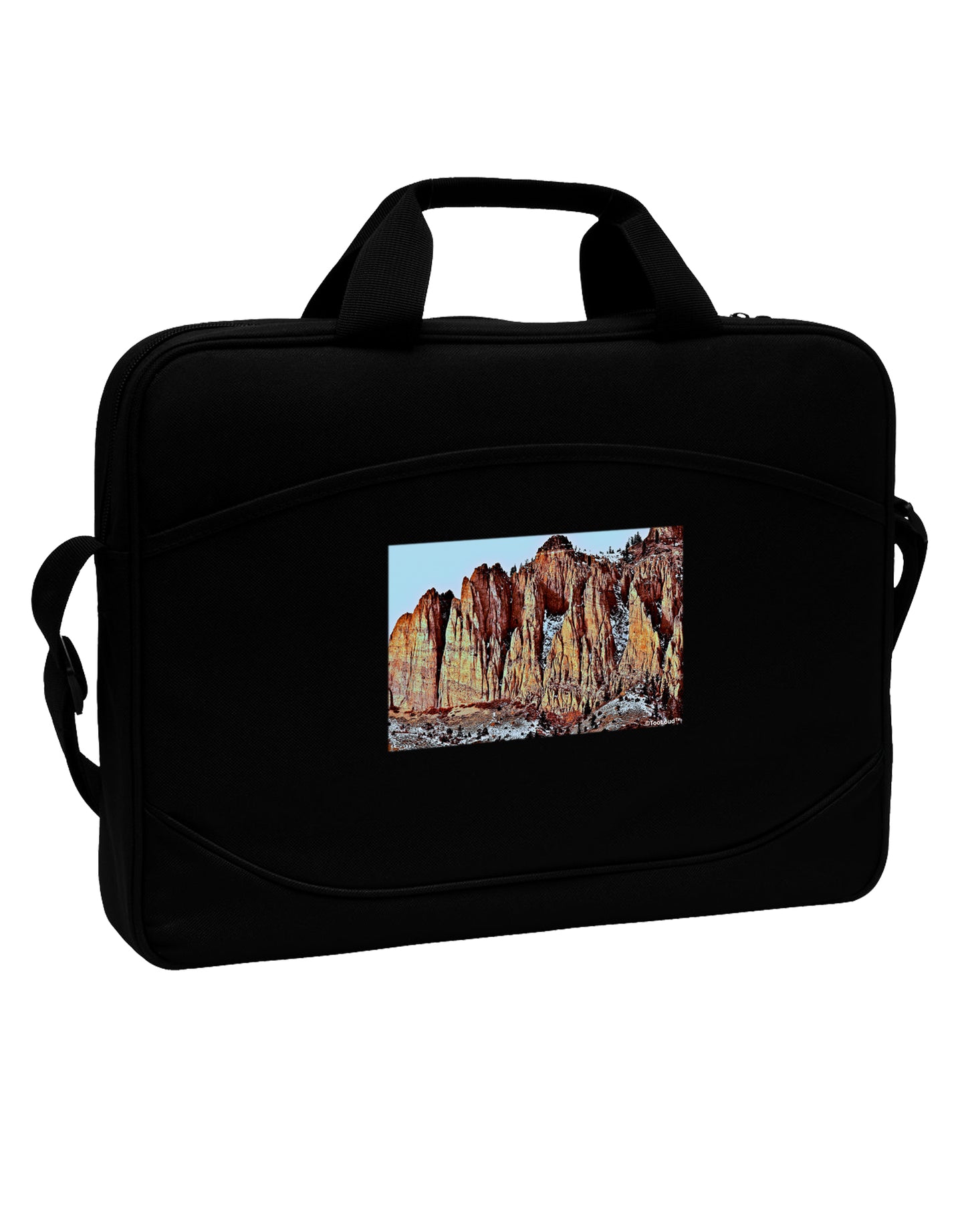 Colorado Mountain Spires 15" Dark Laptop / Tablet Case Bag by TooLoud-Laptop / Tablet Case Bag-TooLoud-Black-White-15 Inches-Davson Sales