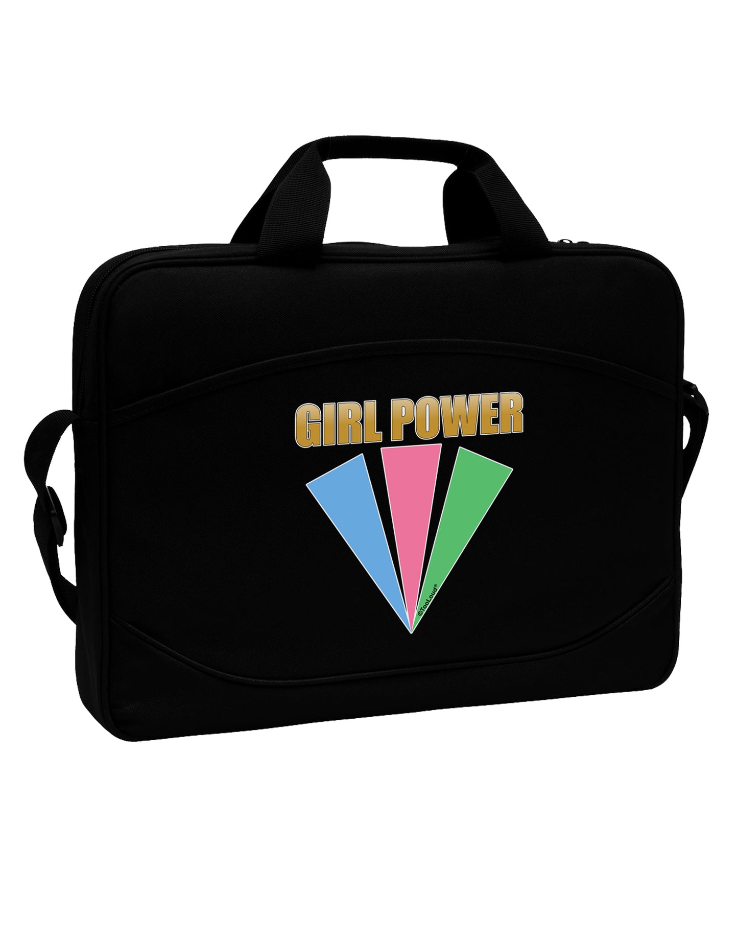 Girl Power Stripes 15" Dark Laptop / Tablet Case Bag by TooLoud-Laptop / Tablet Case Bag-TooLoud-Black-15 Inches-Davson Sales