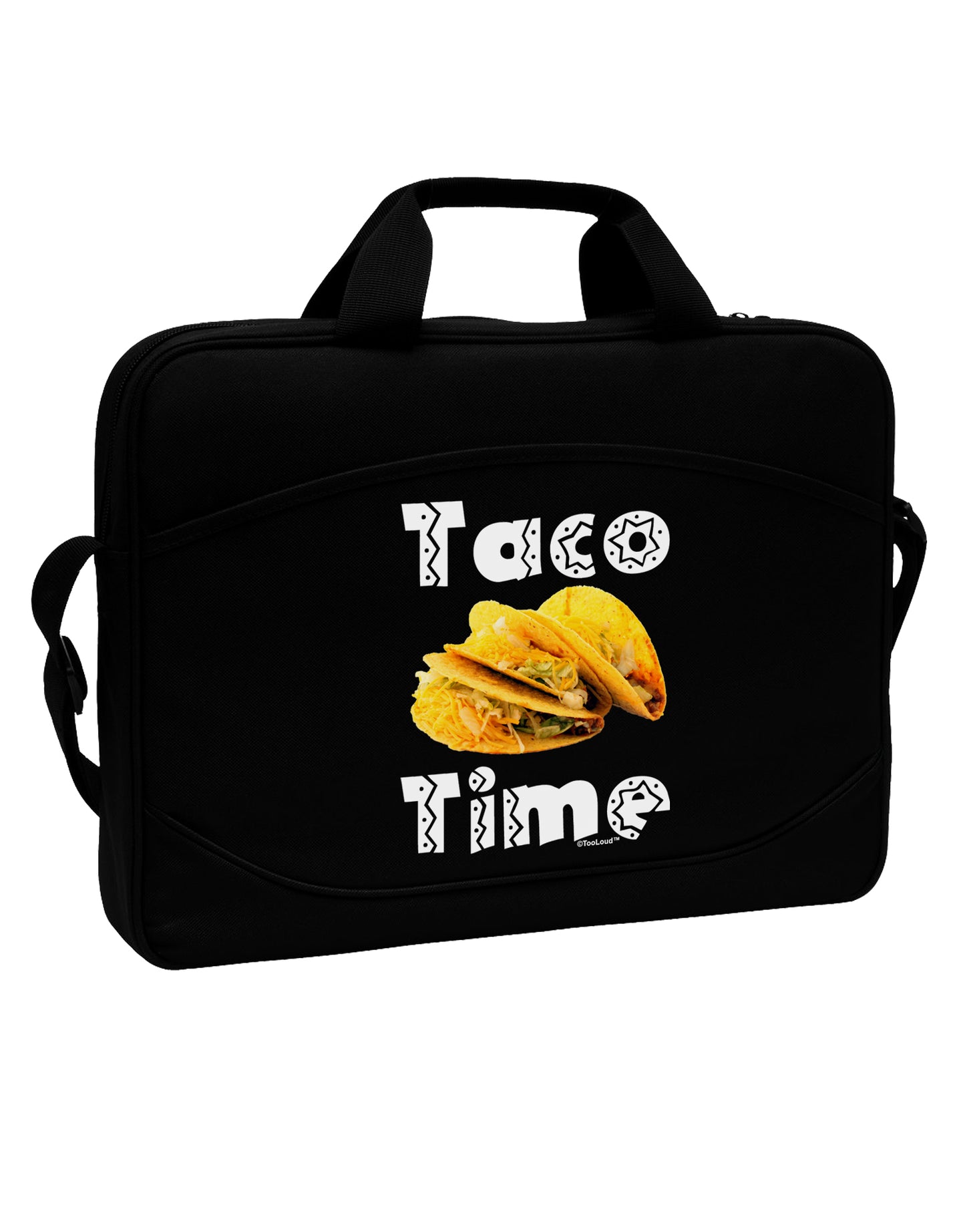 Taco Time - Mexican Food Design 15" Dark Laptop / Tablet Case Bag by TooLoud-Laptop / Tablet Case Bag-TooLoud-Black-Davson Sales