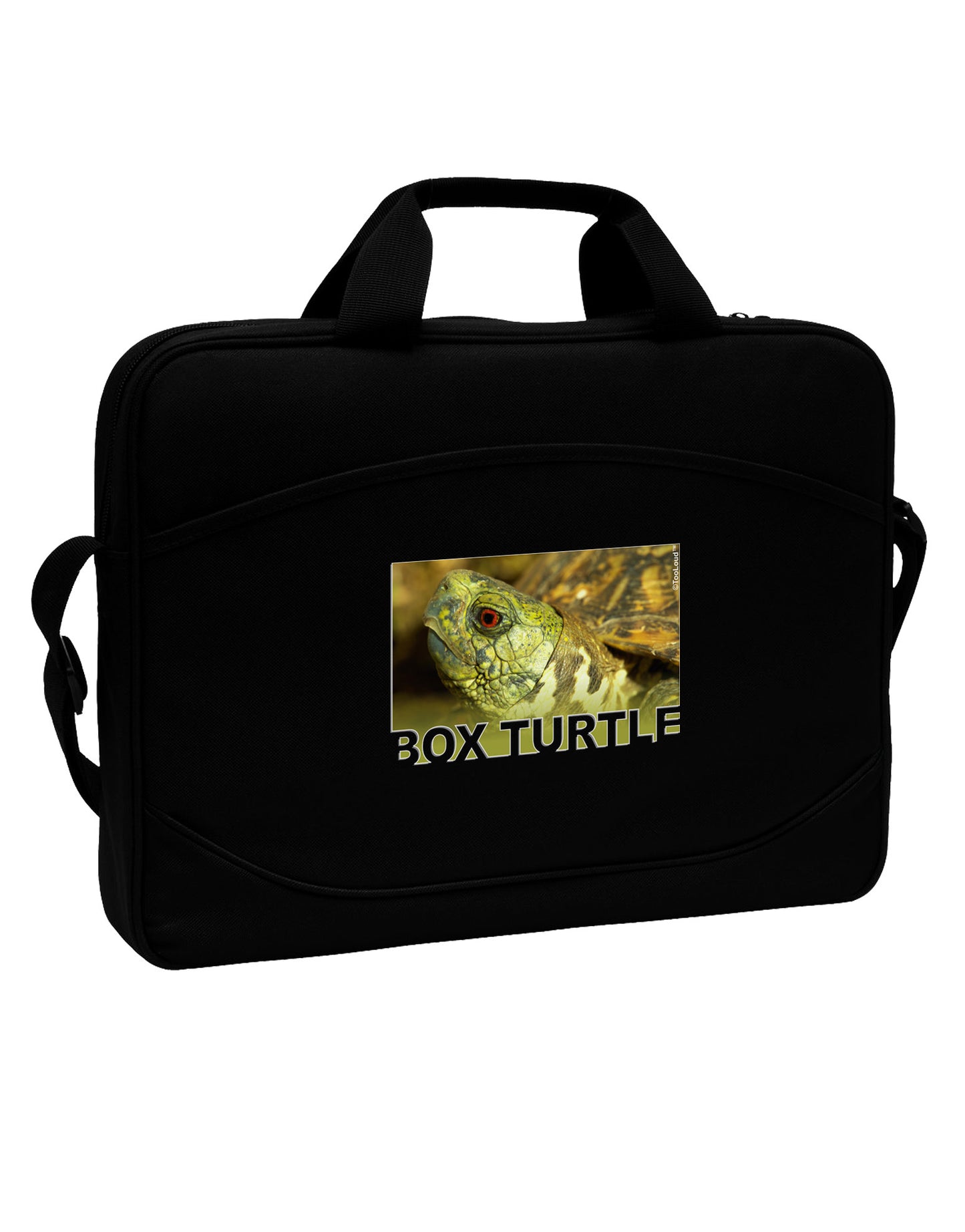 Menacing Turtle with Text 15" Dark Laptop / Tablet Case Bag-Laptop / Tablet Case Bag-TooLoud-Black-15 Inches-Davson Sales