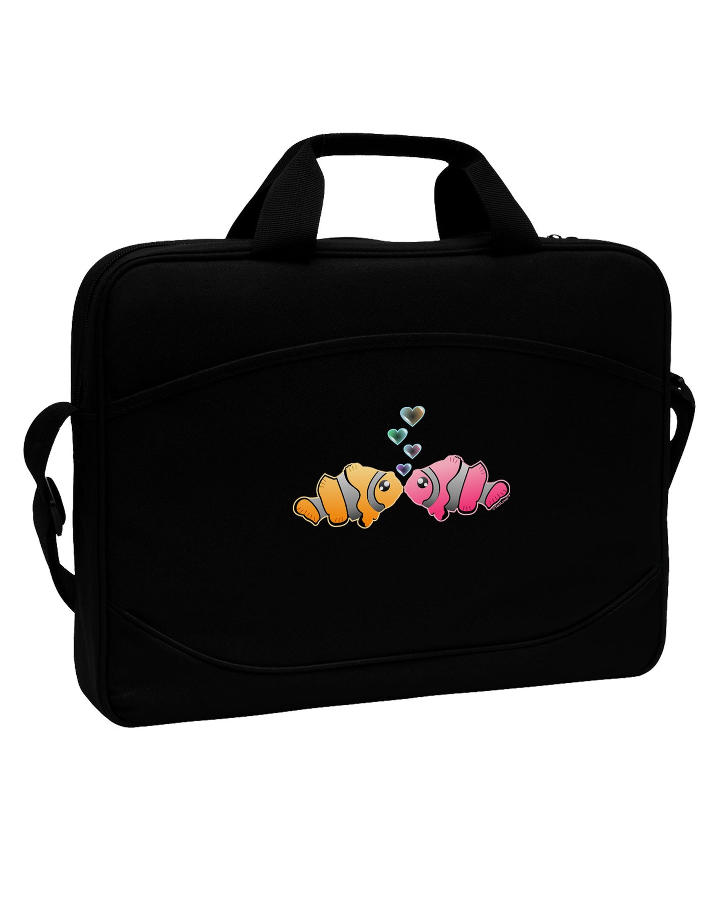Kissy Clownfish 15" Dark Laptop / Tablet Case Bag-Laptop / Tablet Case Bag-TooLoud-Black-Davson Sales