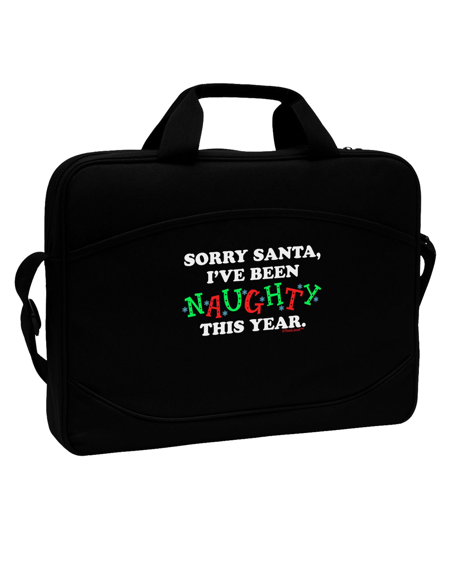 I've Been Naughty This Year 15" Dark Laptop / Tablet Case Bag-Laptop / Tablet Case Bag-TooLoud-Black-White-Davson Sales