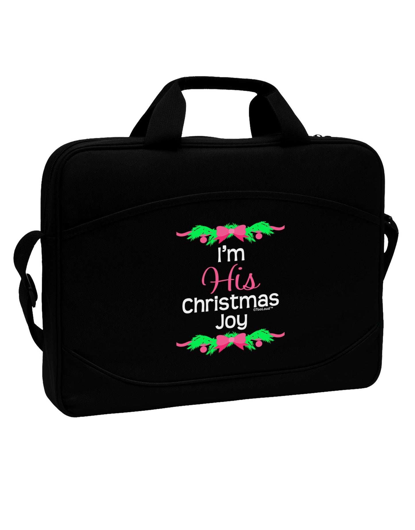 His Christmas Joy Matching His & Hers 15" Dark Laptop / Tablet Case Bag-Laptop / Tablet Case Bag-TooLoud-Black-Davson Sales
