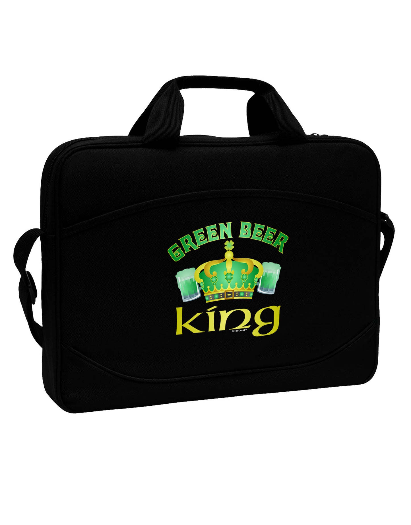 Green Beer King 15" Dark Laptop / Tablet Case Bag-Laptop / Tablet Case Bag-TooLoud-Black-Davson Sales