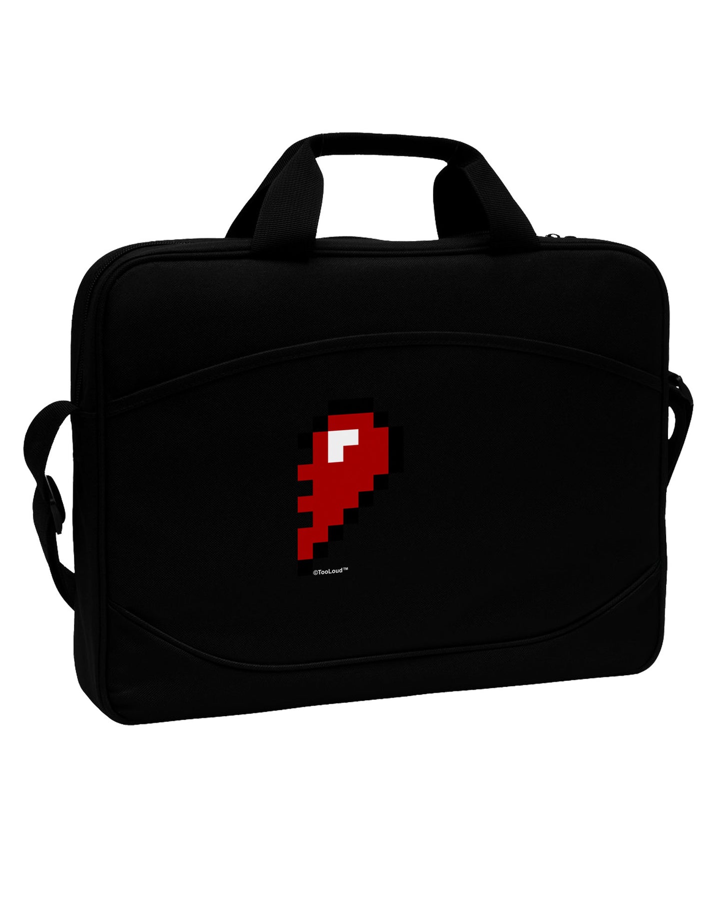 Couples Pixel Heart Design - Right 15" Dark Laptop / Tablet Case Bag by TooLoud-Laptop / Tablet Case Bag-TooLoud-Black-Davson Sales