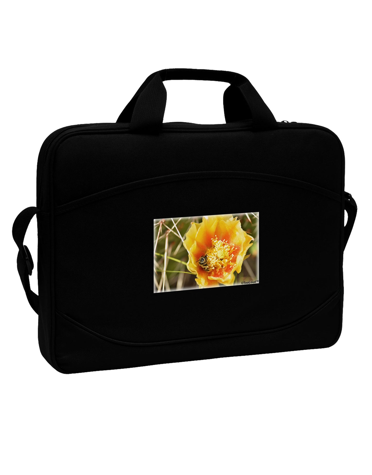 Bee Cactus 15" Dark Laptop / Tablet Case Bag-Laptop / Tablet Case Bag-TooLoud-Black-White-15 Inches-Davson Sales