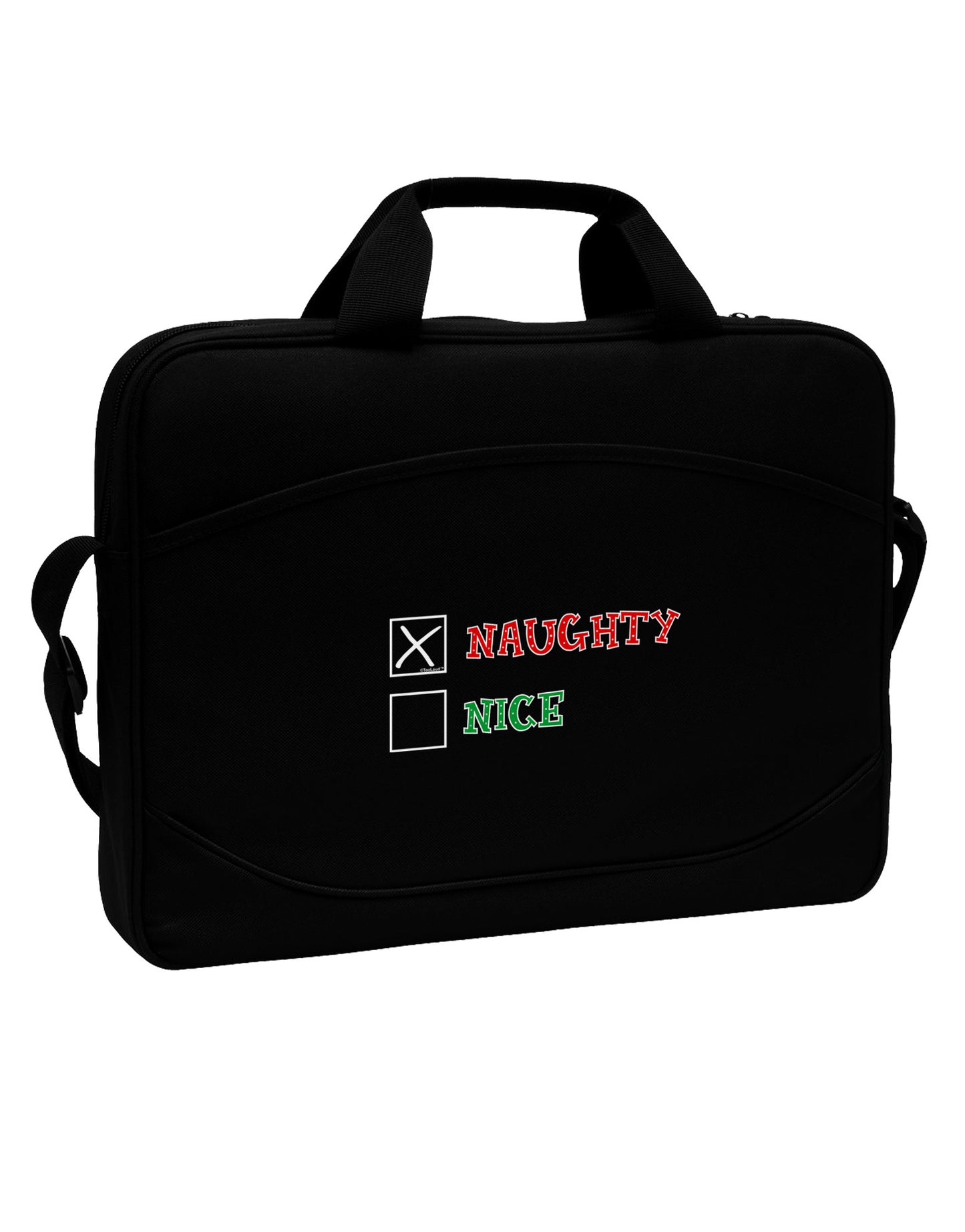 Naughty or Nice Christmas - Naughty 15" Dark Laptop / Tablet Case Bag-Laptop / Tablet Case Bag-TooLoud-Black-Davson Sales