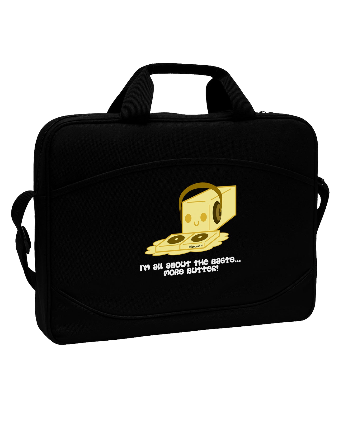 Butter - All About That Baste 15" Dark Laptop / Tablet Case Bag by TooLoud-Laptop / Tablet Case Bag-TooLoud-Black-Davson Sales