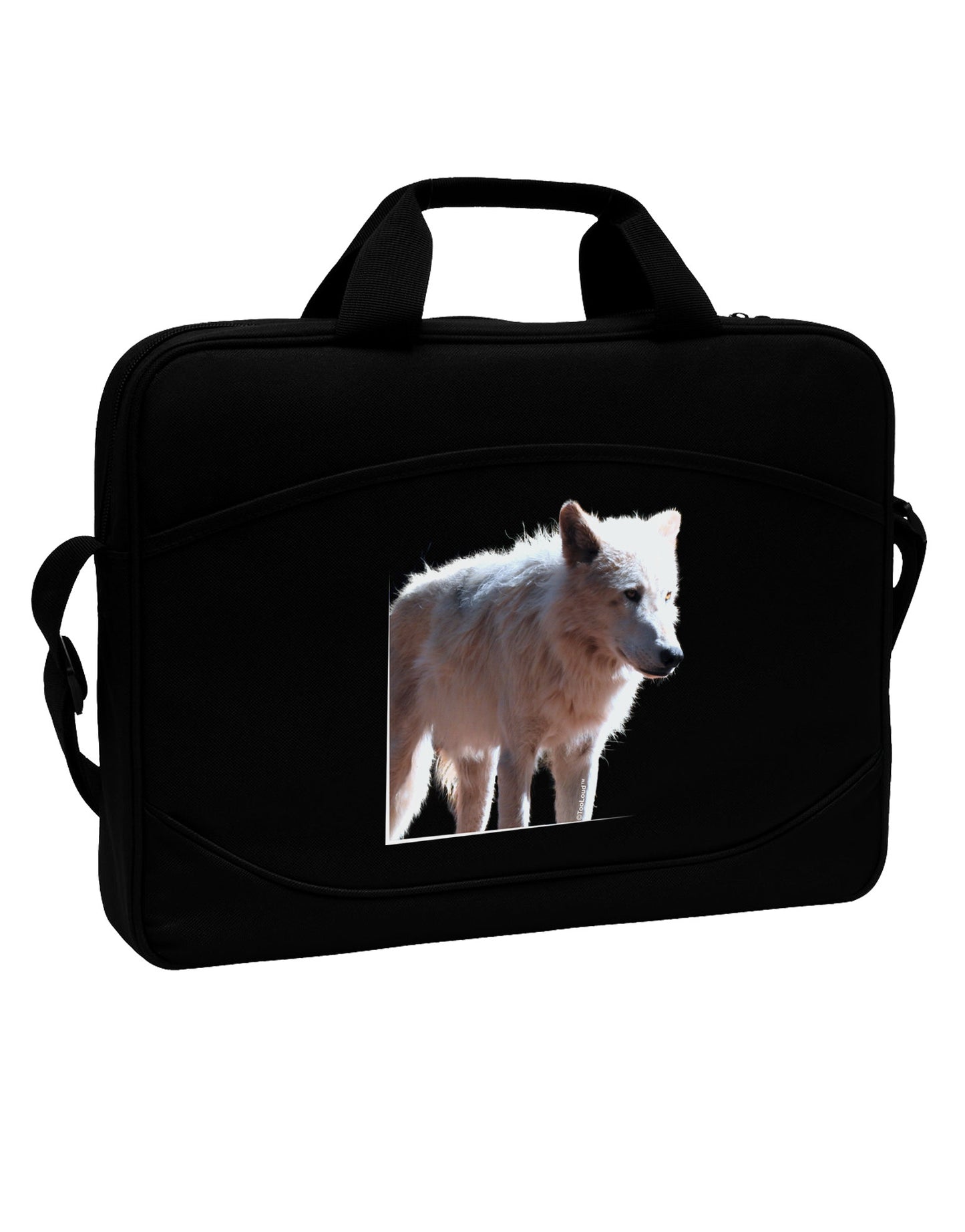 Magnificent Full White Wolf 15" Dark Laptop / Tablet Case Bag-Laptop / Tablet Case Bag-TooLoud-Black-15 Inches-Davson Sales