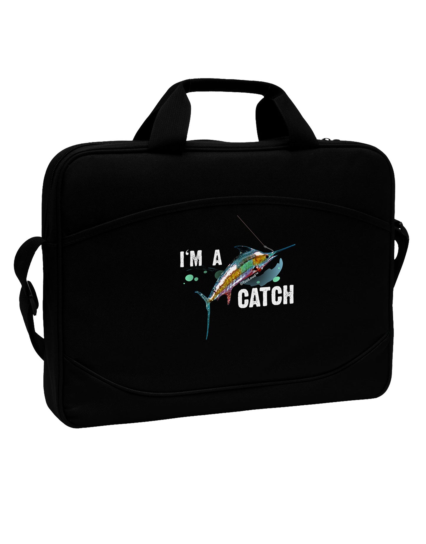 I'm A Catch Swordfish 15" Dark Laptop / Tablet Case Bag-Laptop / Tablet Case Bag-TooLoud-Black-Davson Sales