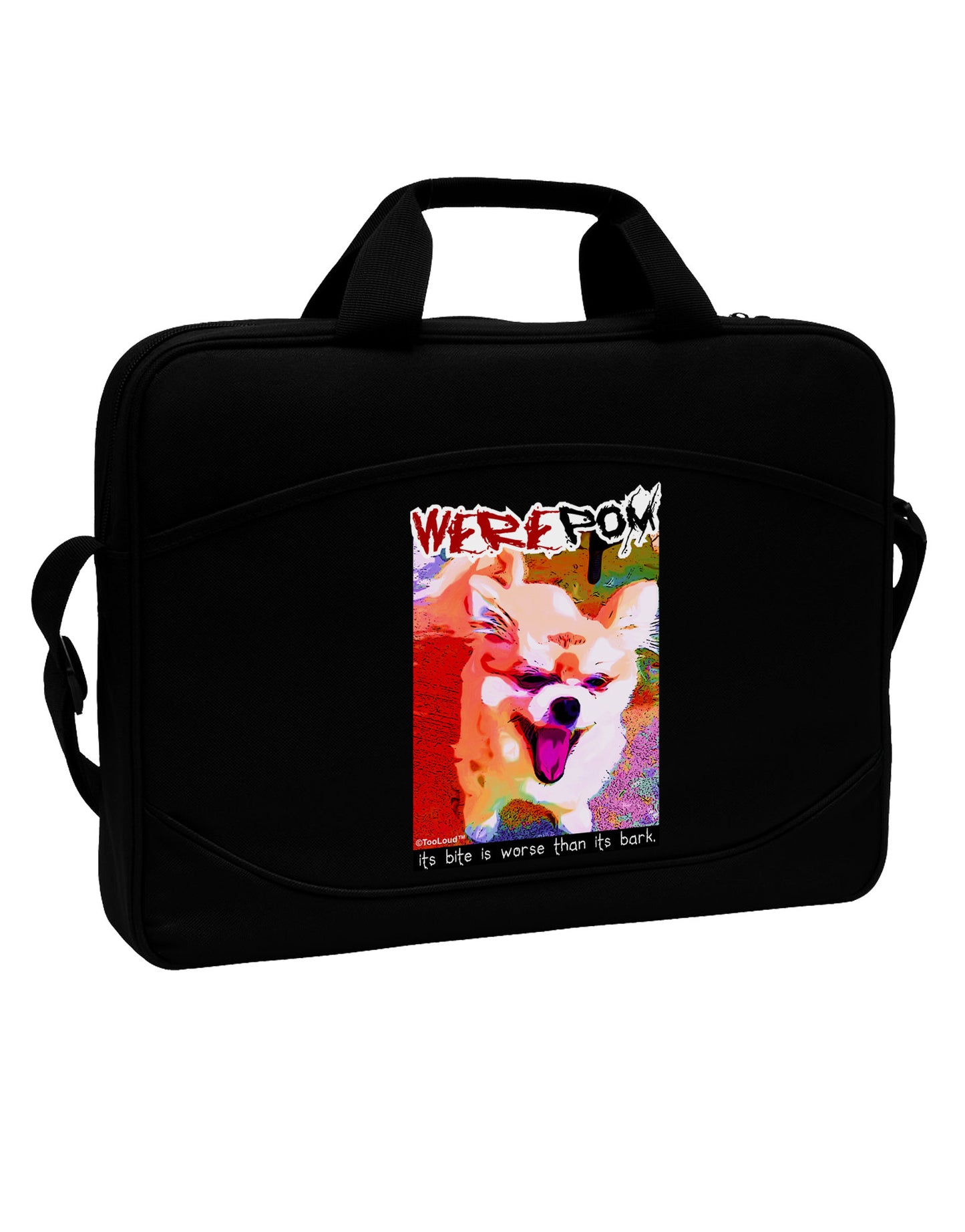 TooLoud WerePom - Werewolf Pomeranian 15" Dark Laptop / Tablet Case Bag-Laptop / Tablet Case Bag-TooLoud-Black-15 Inches-Davson Sales