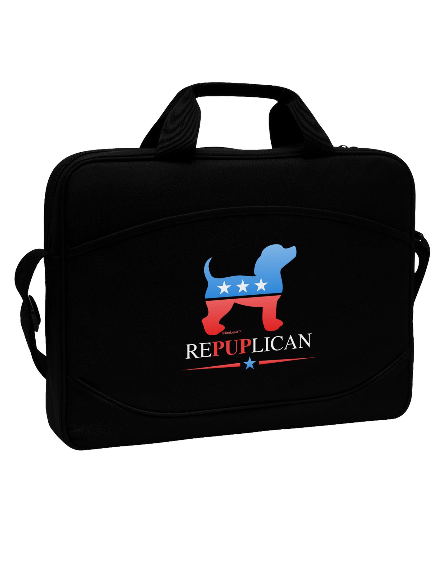 RePUPlican 15" Dark Laptop / Tablet Case Bag-Laptop / Tablet Case Bag-TooLoud-Black-White-15 Inches-Davson Sales