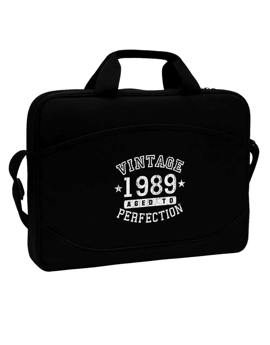 30th Birthday Vintage Birth Year 1989 15&#x22; Dark Laptop / Tablet Case Bag by TooLoud-TooLoud-Black-White-15 Inches-Davson Sales