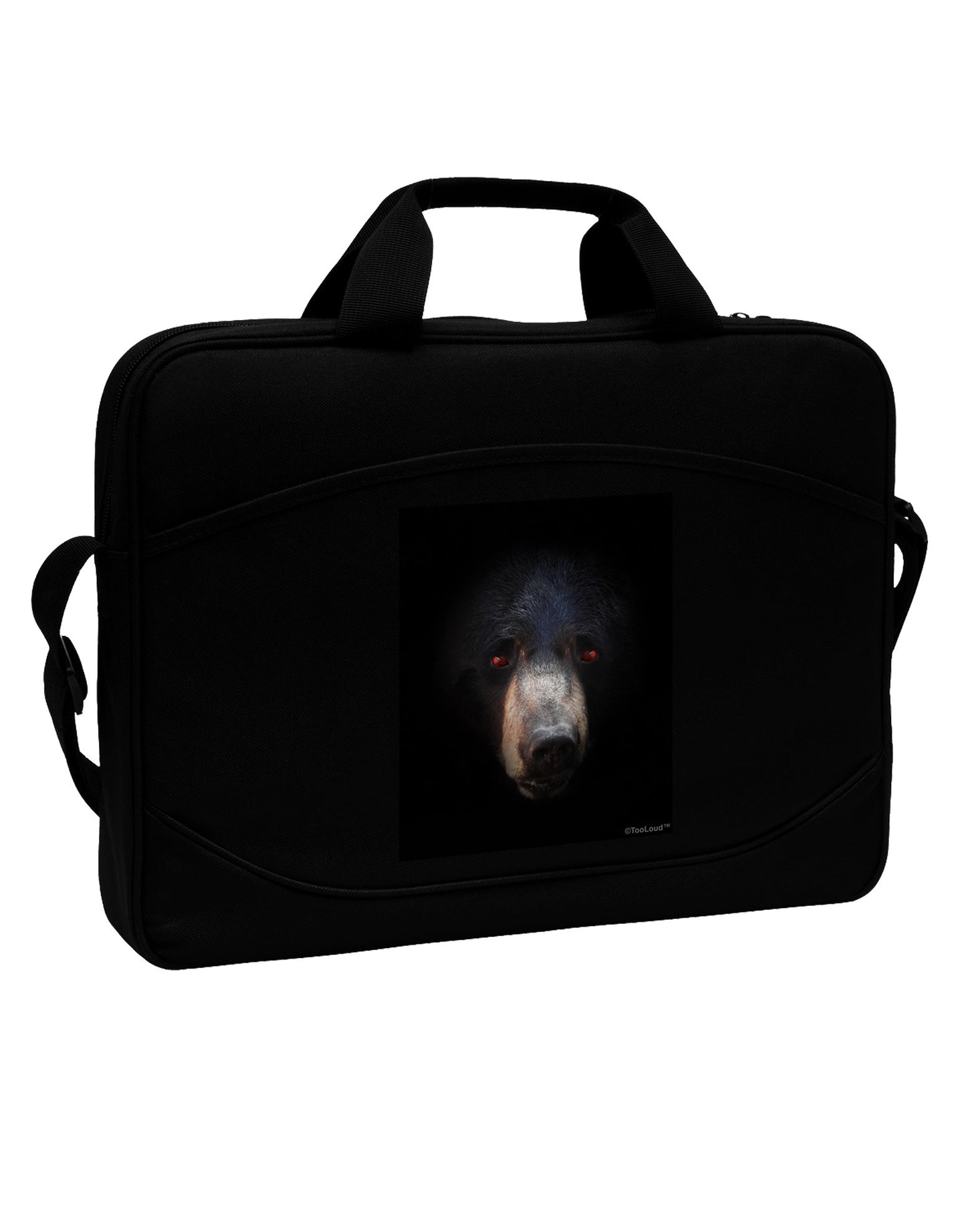 Scary Black Bear 15" Dark Laptop / Tablet Case Bag-Laptop / Tablet Case Bag-TooLoud-Black-15 Inches-Davson Sales