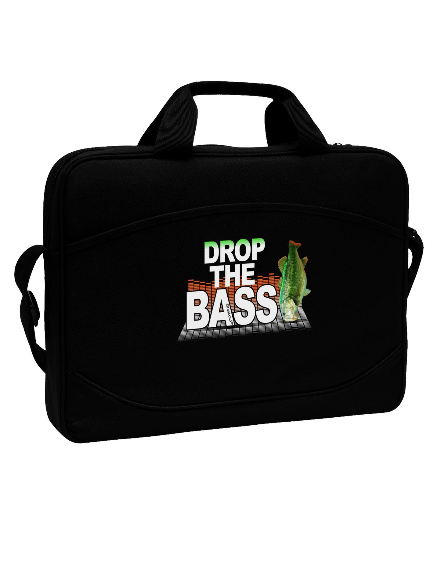 Drop The Bass Fish 15" Dark Laptop / Tablet Case Bag-Laptop / Tablet Case Bag-TooLoud-Black-Davson Sales