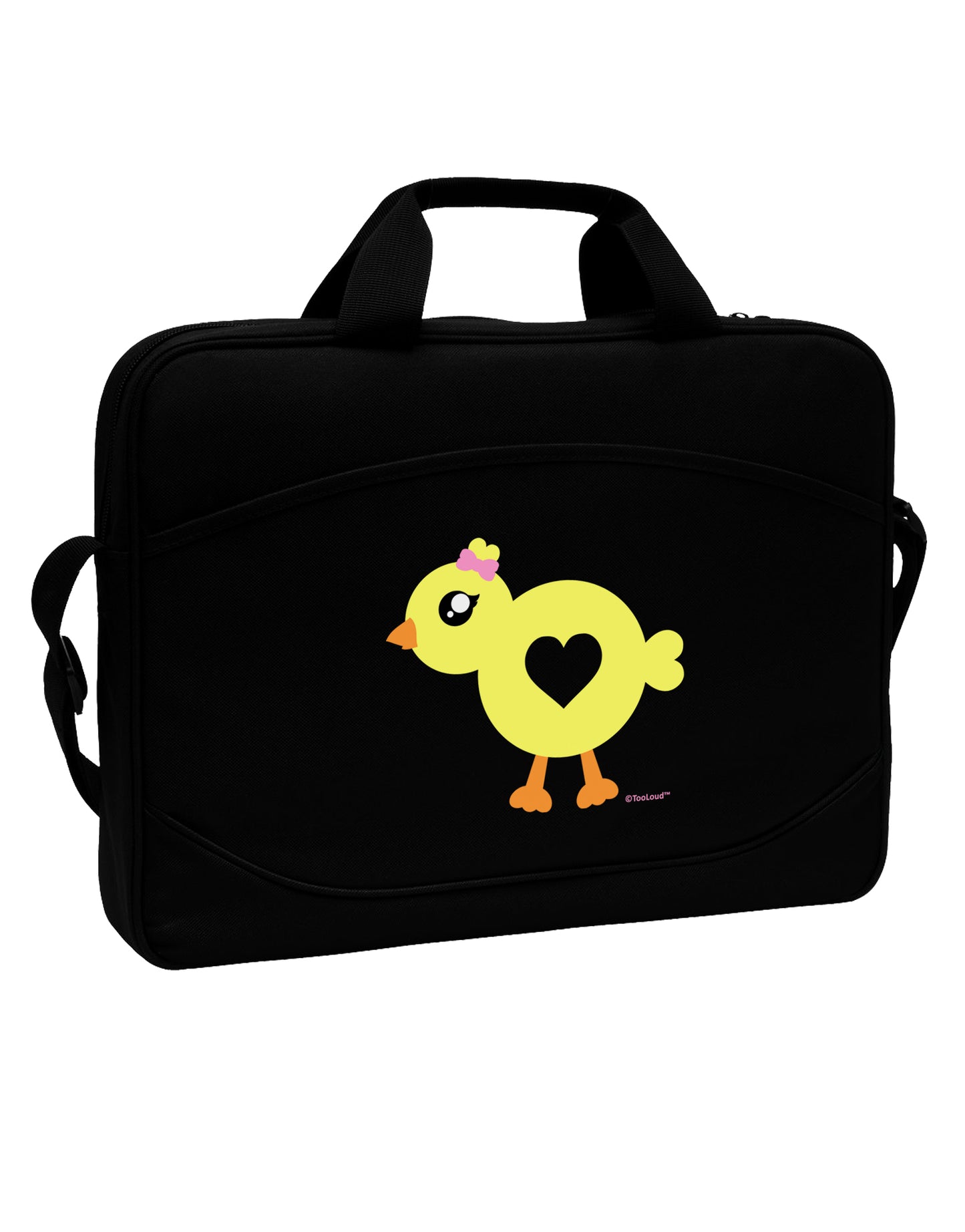 Cute Chick with Bow 15" Dark Laptop / Tablet Case Bag by TooLoud-Laptop / Tablet Case Bag-TooLoud-Black-Davson Sales