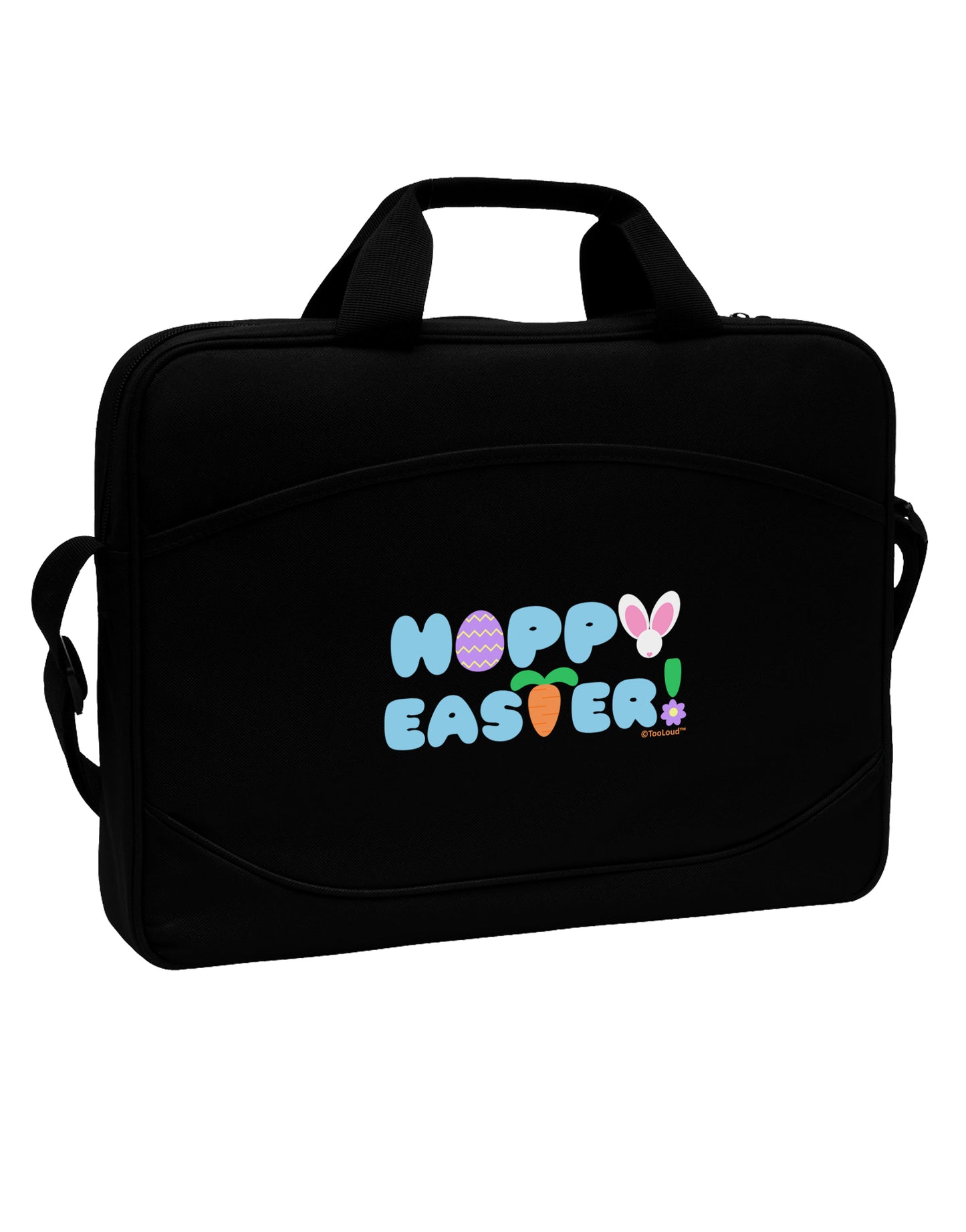 Cute Decorative Hoppy Easter Design 15" Dark Laptop / Tablet Case Bag by TooLoud-Laptop / Tablet Case Bag-TooLoud-Black-Davson Sales