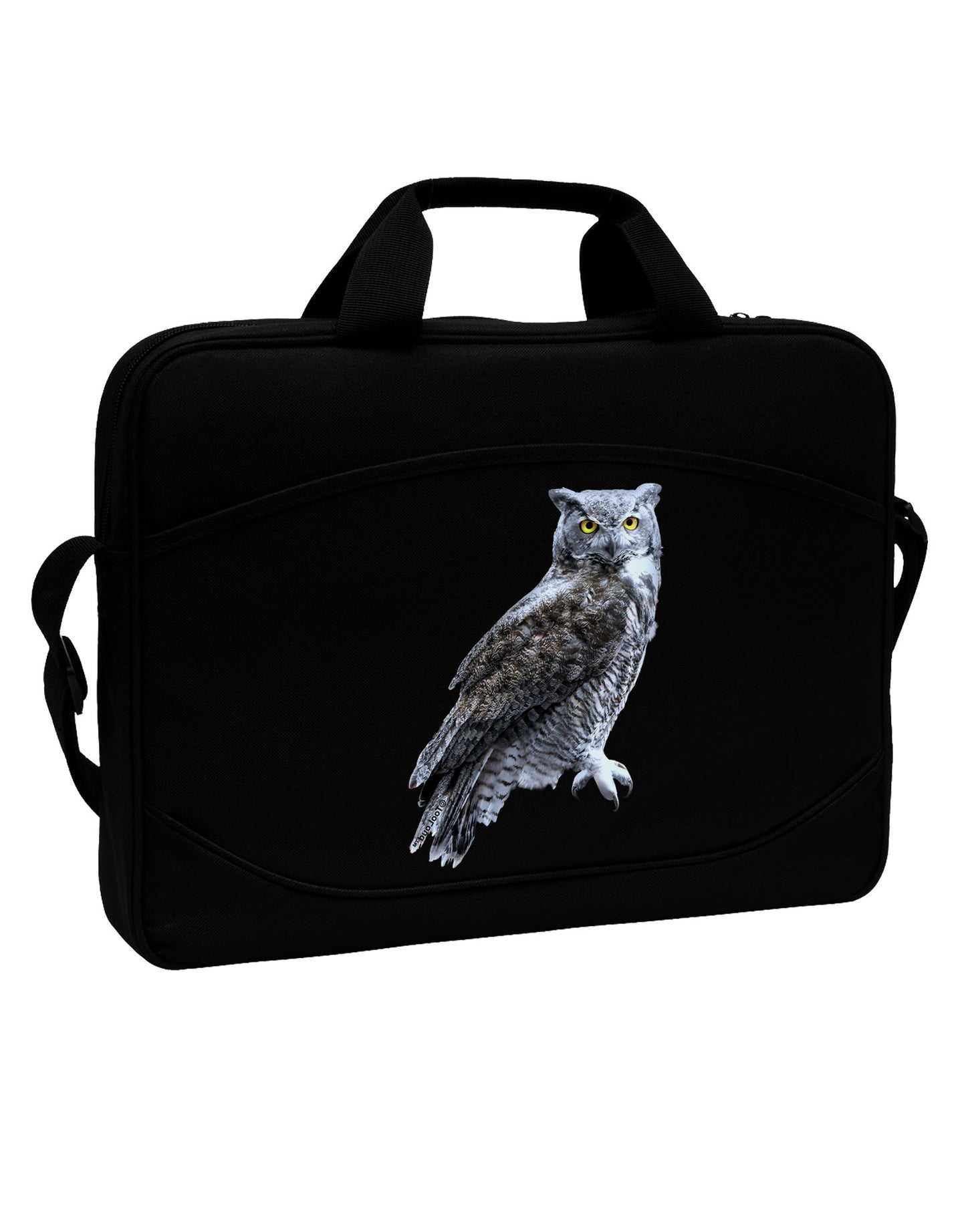 Great Horned Owl Photo 15" Dark Laptop / Tablet Case Bag-Laptop / Tablet Case Bag-TooLoud-Black-15 Inches-Davson Sales