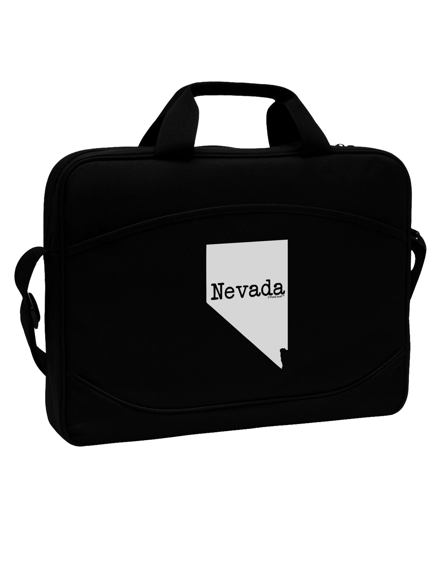 Nevada - United States Shape 15" Dark Laptop / Tablet Case Bag by TooLoud-Laptop / Tablet Case Bag-TooLoud-Black-Davson Sales
