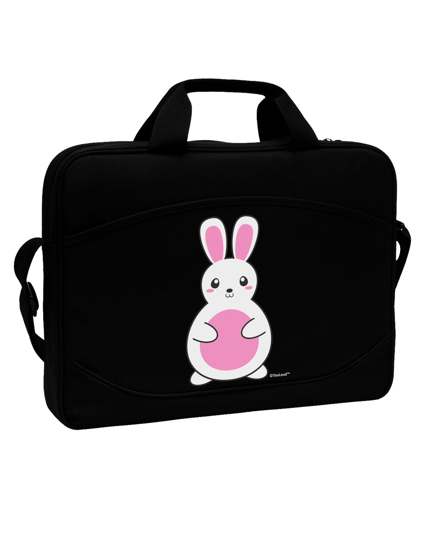 Cute Easter Bunny - Pink 15" Dark Laptop / Tablet Case Bag by TooLoud-Laptop / Tablet Case Bag-TooLoud-Black-Davson Sales
