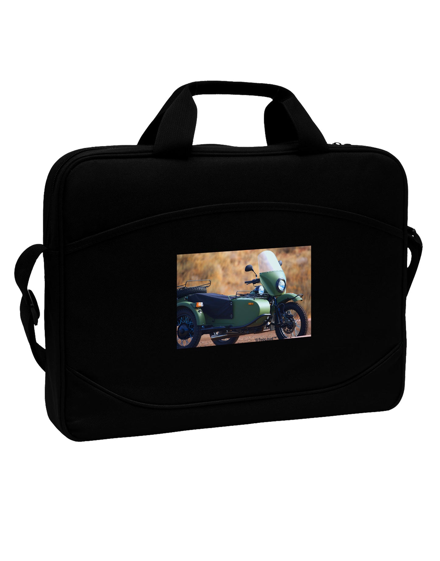 Sidecar Motorcycle Photo 15" Dark Laptop / Tablet Case Bag-Laptop / Tablet Case Bag-TooLoud-Black-15 Inches-Davson Sales