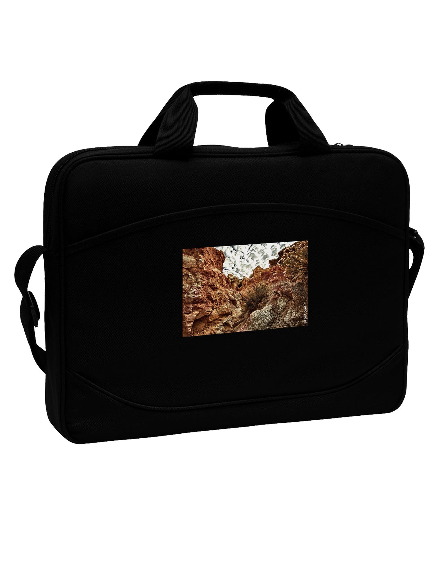 Colorado Painted Rocks 15" Dark Laptop / Tablet Case Bag-Laptop / Tablet Case Bag-TooLoud-Black-White-Davson Sales
