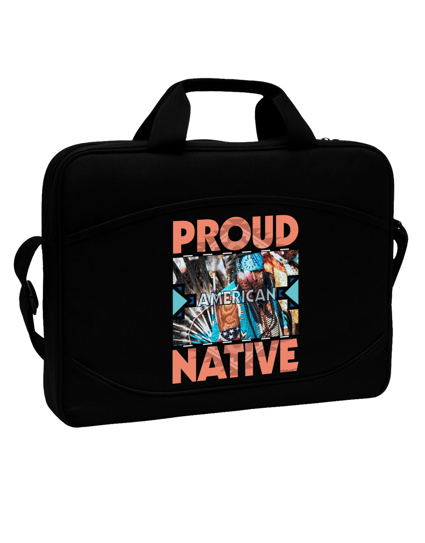 Proud Native American 15" Dark Laptop / Tablet Case Bag-Laptop / Tablet Case Bag-TooLoud-Black-15 Inches-Davson Sales