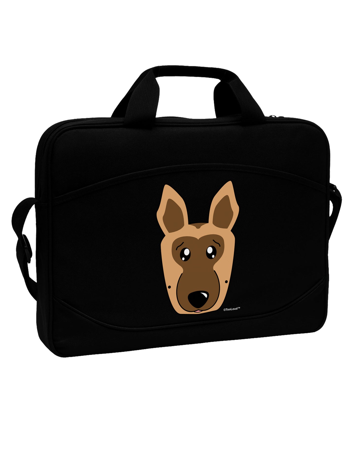 Cute German Shepherd Dog 15" Dark Laptop / Tablet Case Bag by TooLoud-Laptop / Tablet Case Bag-TooLoud-Black-Davson Sales