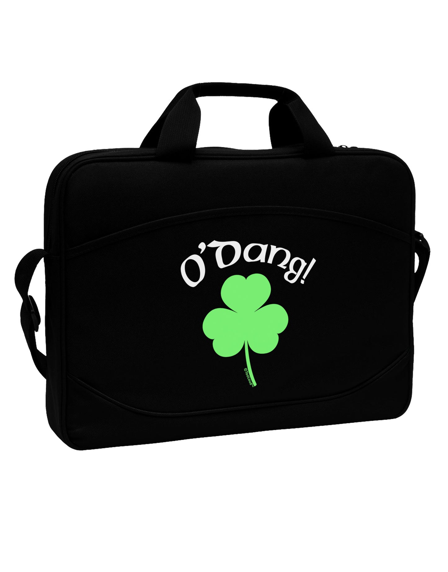 O'Dang - St Patrick's Day 15" Dark Laptop / Tablet Case Bag-Laptop / Tablet Case Bag-TooLoud-Black-White-15 Inches-Davson Sales