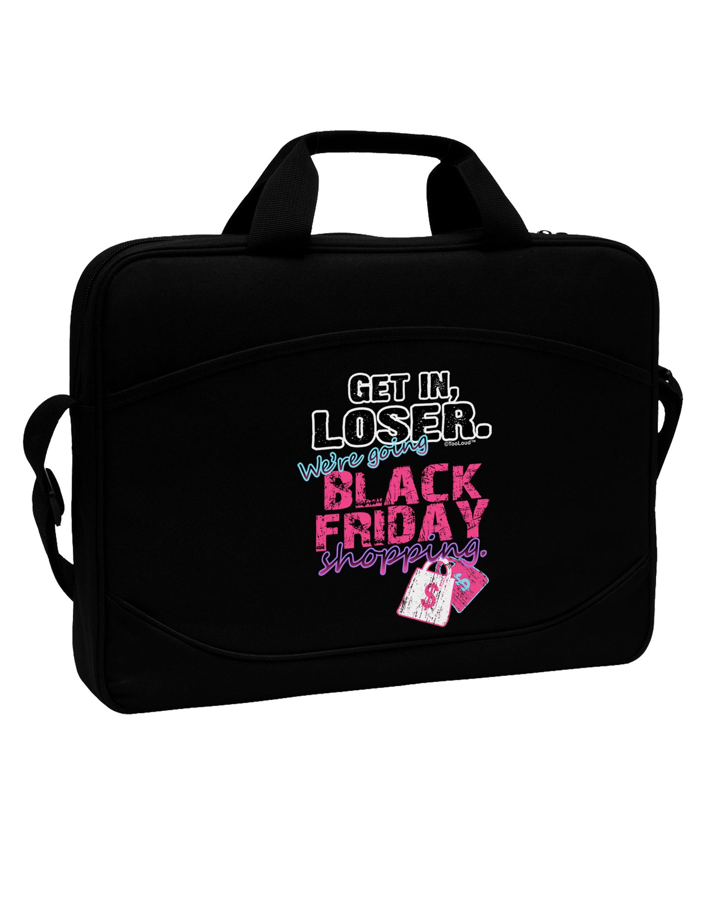 We're going Black Friday Shopping 15" Dark Laptop / Tablet Case Bag-Laptop / Tablet Case Bag-TooLoud-Black-Davson Sales