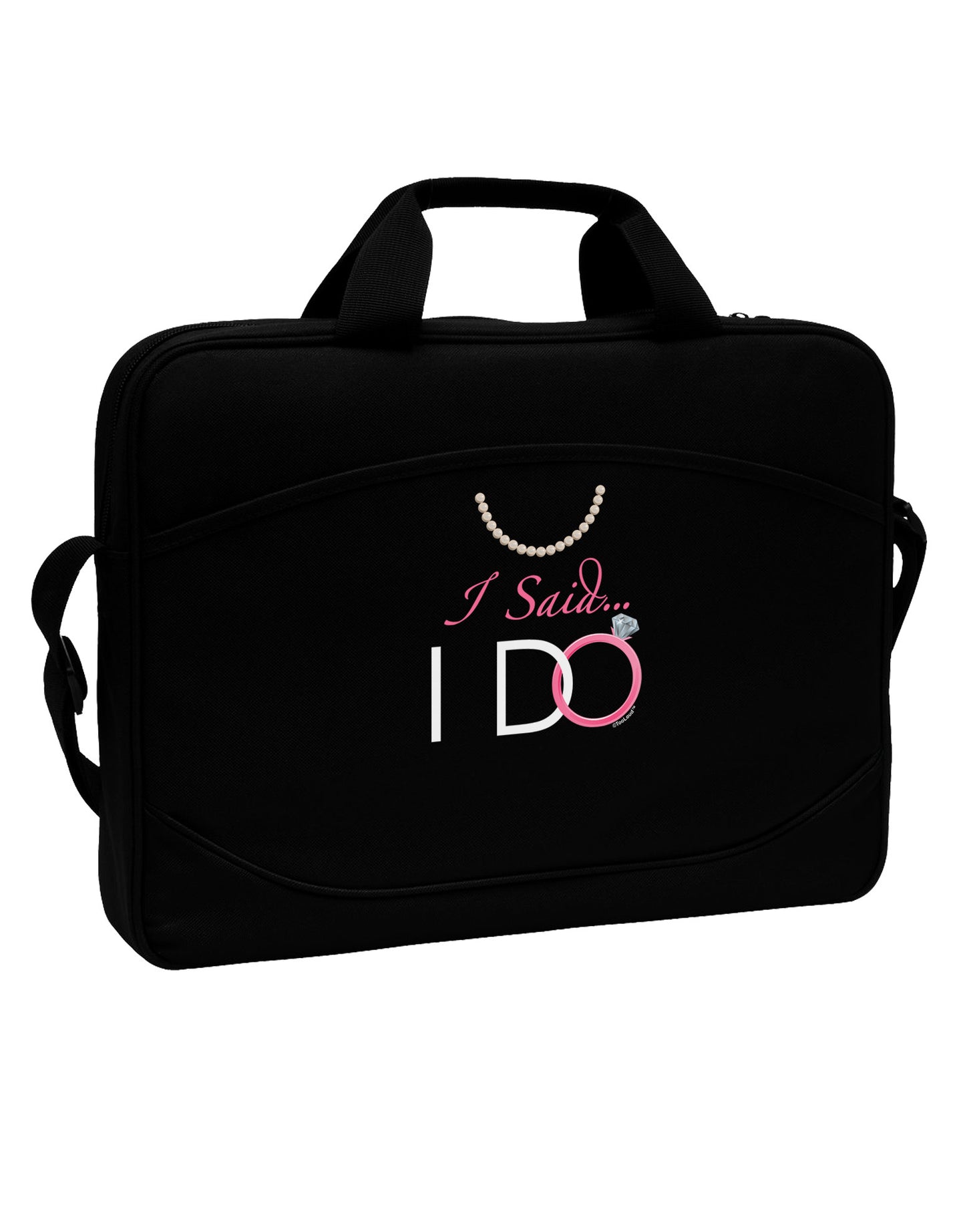I Said I Do - Bride 15" Dark Laptop / Tablet Case Bag-Laptop / Tablet Case Bag-TooLoud-Black-White-15 Inches-Davson Sales