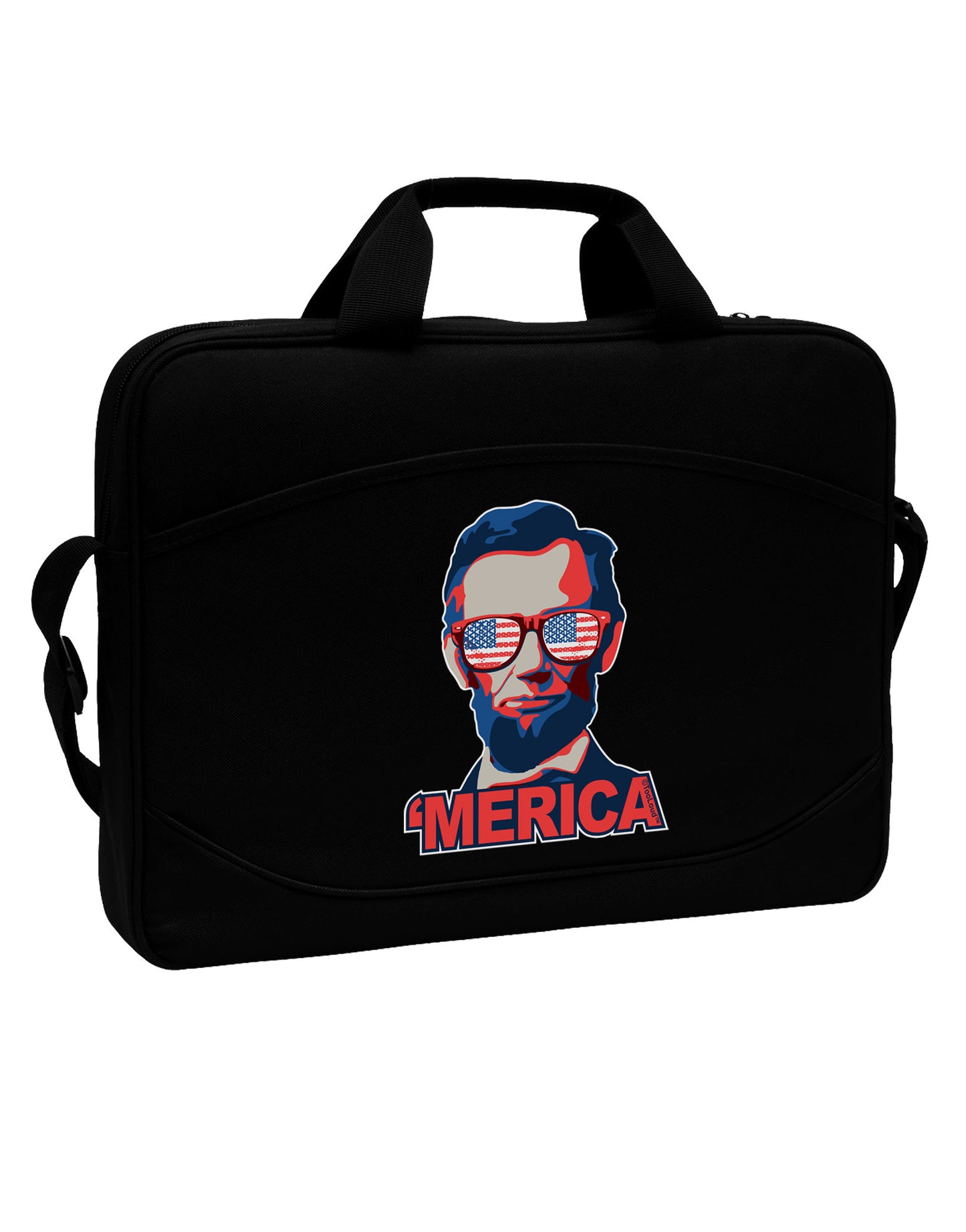 Lincoln Merica 15" Dark Laptop / Tablet Case Bag-Laptop / Tablet Case Bag-TooLoud-Black-15 Inches-Davson Sales