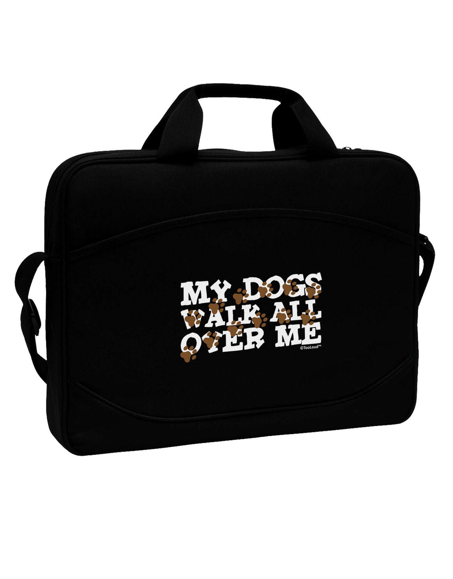 My Dogs Walk All Over Me 15" Dark Laptop / Tablet Case Bag by TooLoud-Laptop / Tablet Case Bag-TooLoud-Black-Davson Sales