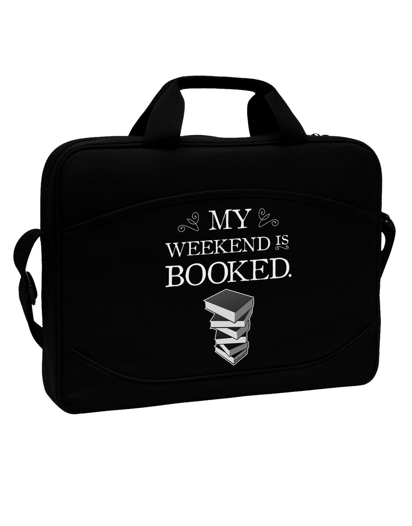 My Weekend Is Booked 15" Dark Laptop / Tablet Case Bag-Laptop / Tablet Case Bag-TooLoud-Black-15 Inches-Davson Sales