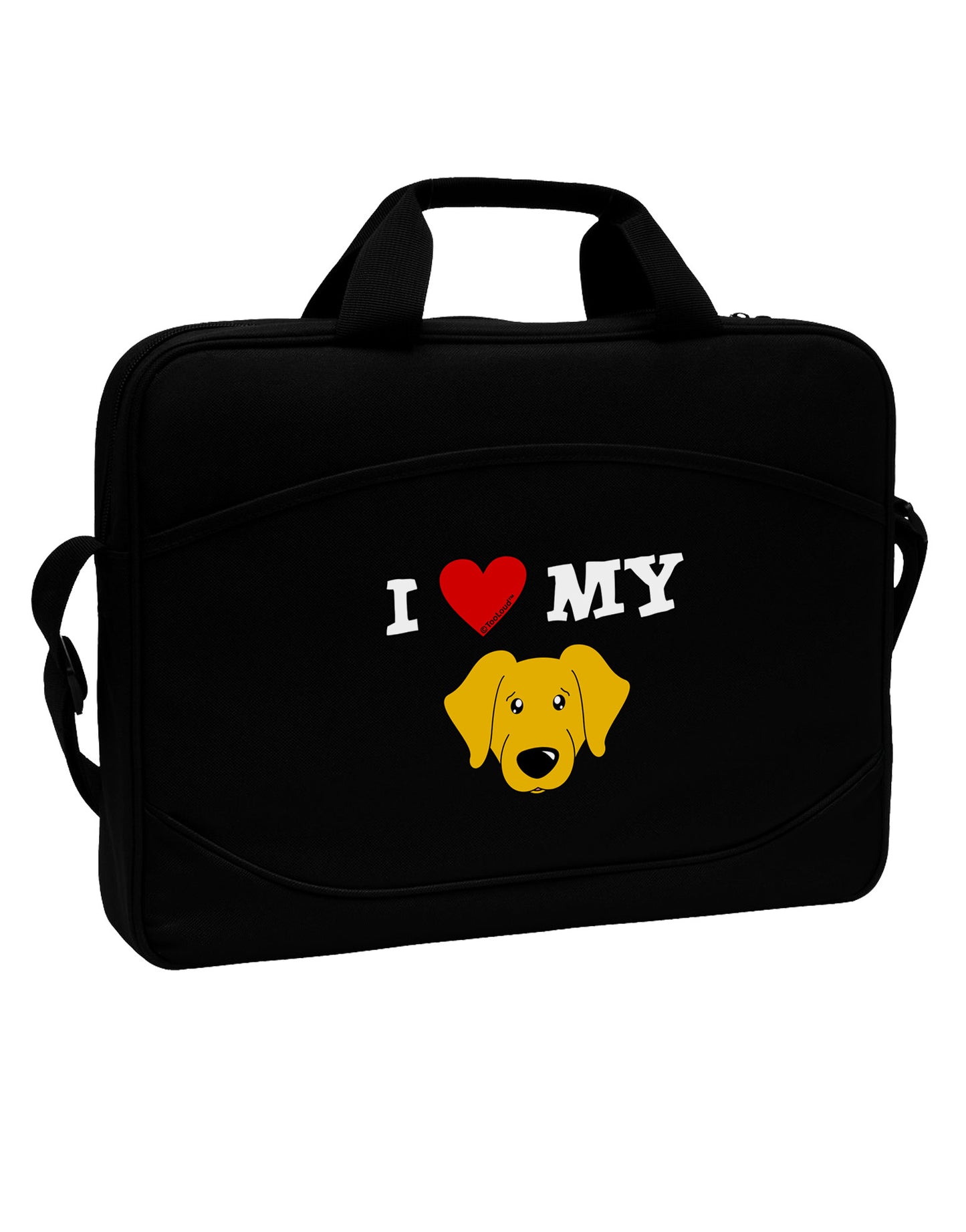 I Heart My - Cute Yellow Labrador Retriever Dog 15" Dark Laptop / Tablet Case Bag by TooLoud-Laptop / Tablet Case Bag-TooLoud-Black-Davson Sales