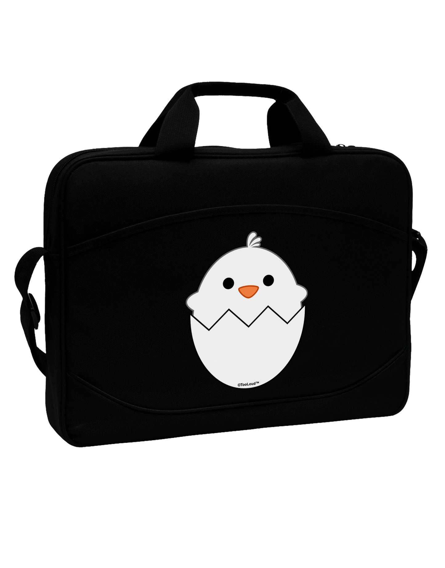 Cute Hatching Chick - White 15" Dark Laptop / Tablet Case Bag by TooLoud-Laptop / Tablet Case Bag-TooLoud-Black-Davson Sales
