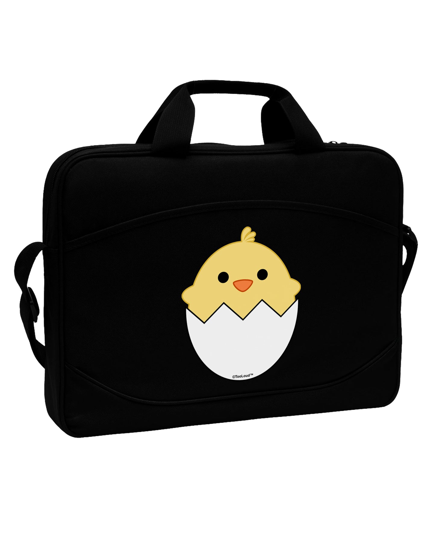 Cute Hatching Chick Design 15" Dark Laptop / Tablet Case Bag by TooLoud-Laptop / Tablet Case Bag-TooLoud-Black-Davson Sales