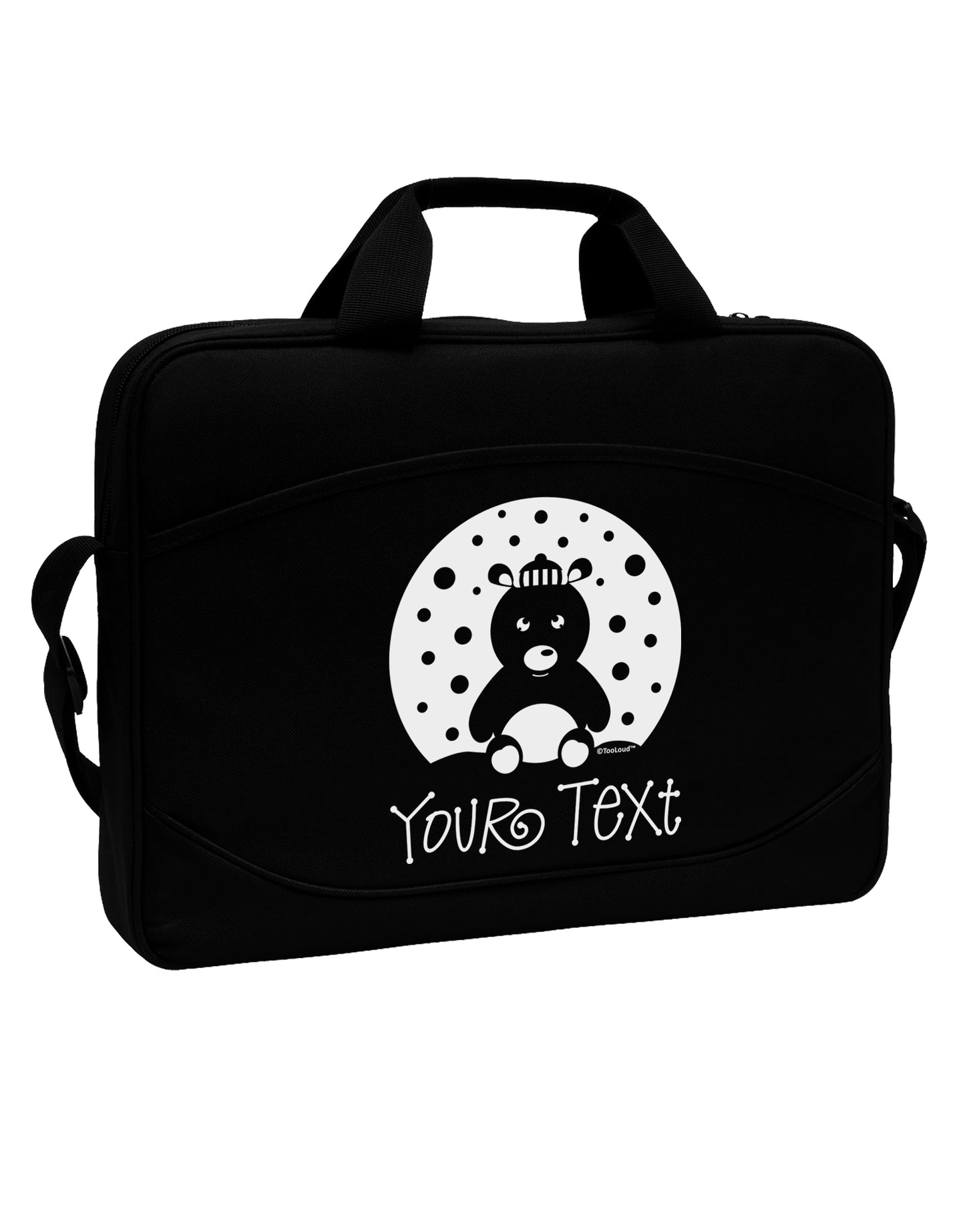 Personalized Matching Polar Bear Family Design - Your Text 15" Dark Laptop / Tablet Case Bag by TooLoud-Laptop / Tablet Case Bag-TooLoud-Black-Davson Sales