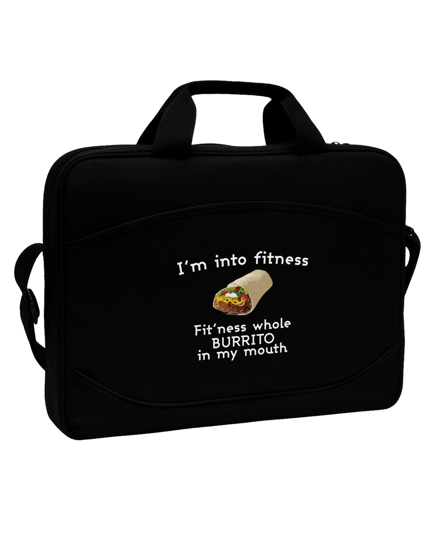 I'm Into Fitness Burrito Funny 15&#x22; Dark Laptop / Tablet Case Bag by TooLoud-TooLoud-Black-15 Inches-Davson Sales