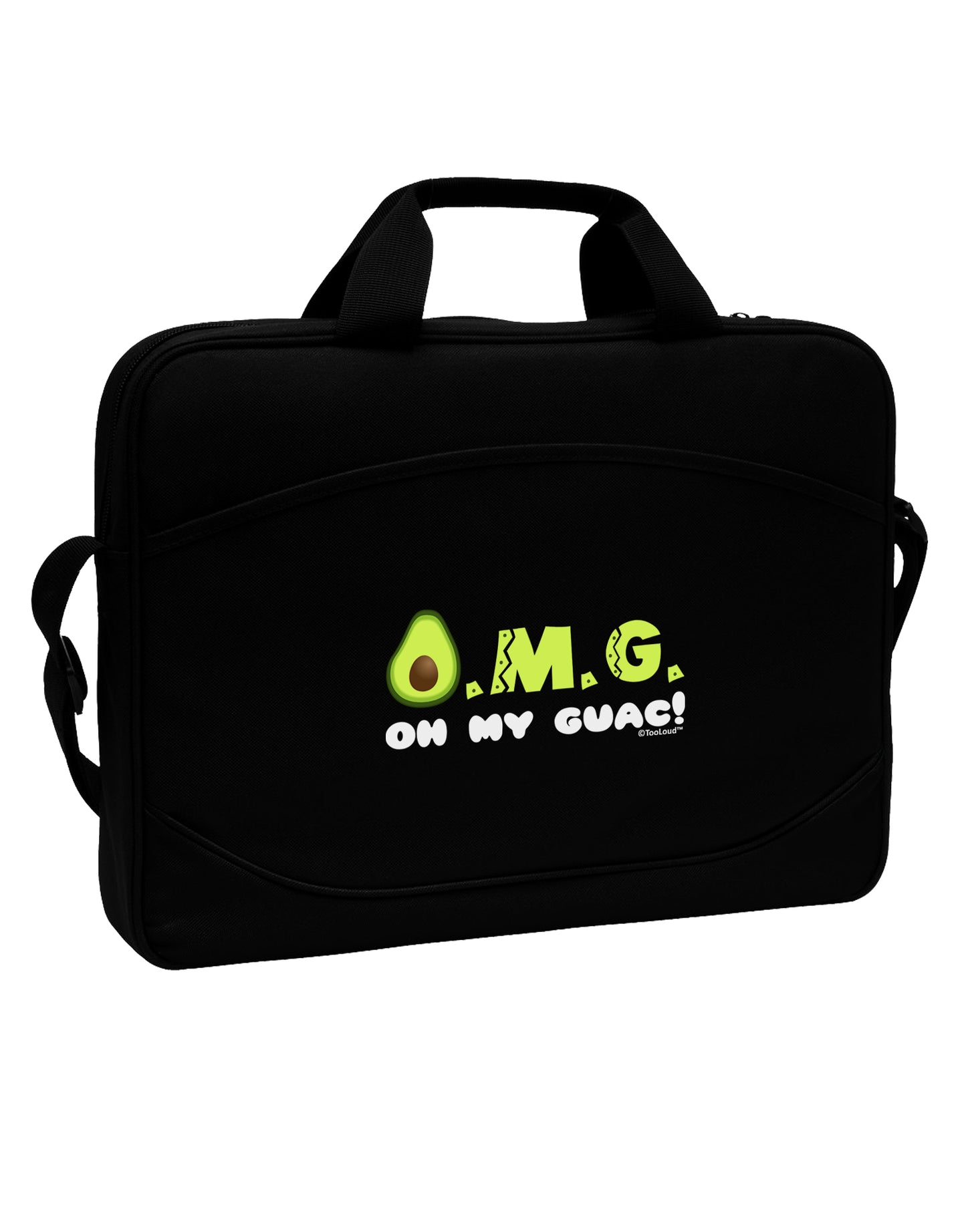 OMG - Oh My Guac - Guacamole Design 15" Dark Laptop / Tablet Case Bag by TooLoud-Laptop / Tablet Case Bag-TooLoud-Black-Davson Sales