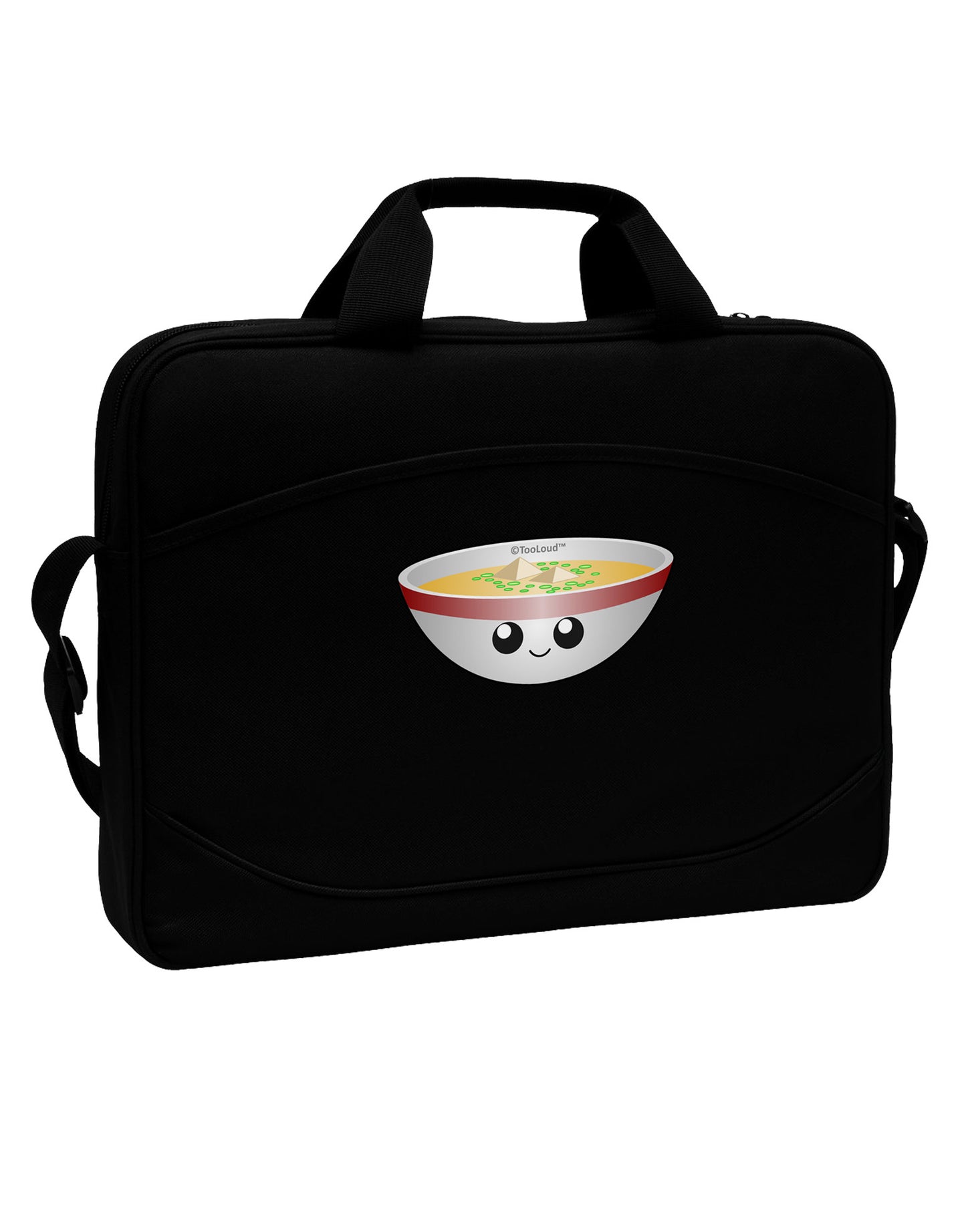 Cute Miso Soup Bowl 15" Dark Laptop / Tablet Case Bag by TooLoud-Laptop / Tablet Case Bag-TooLoud-Black-Davson Sales